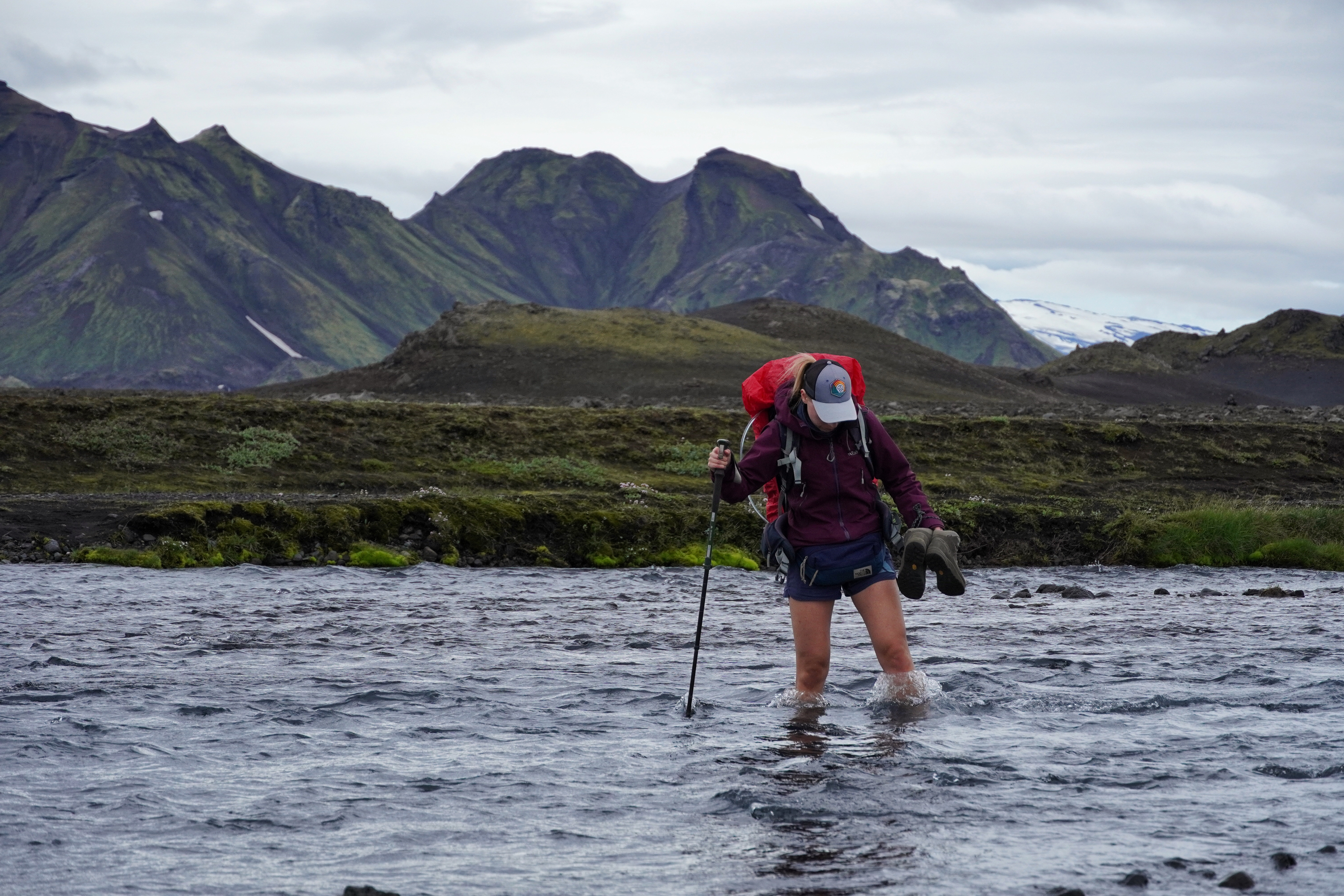 Laugavegur river crossing.