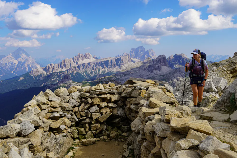 The Frontline Trail on the Alta Via 1