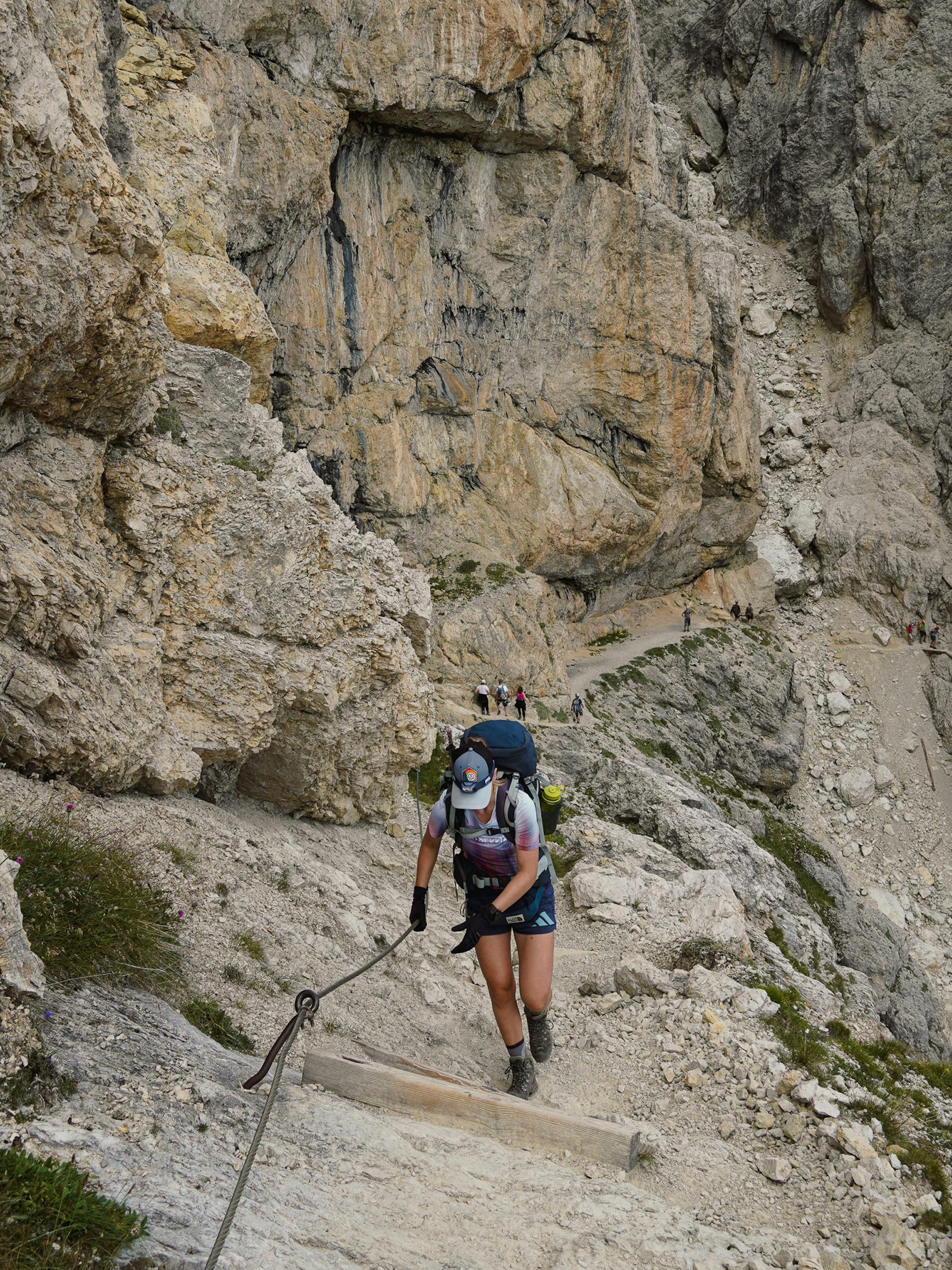 Chains along the Frontline Trail in Alta Via 1