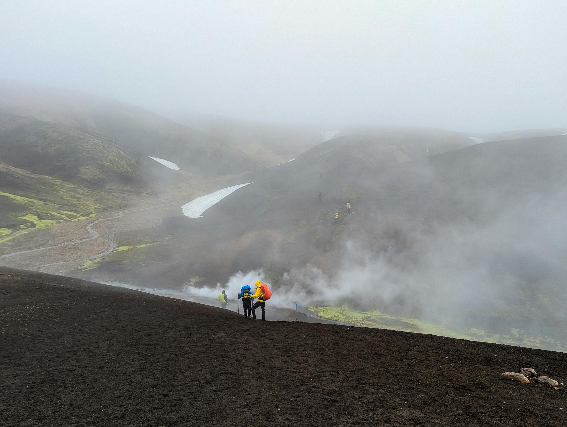 Geyser along the Laugavegur Trail