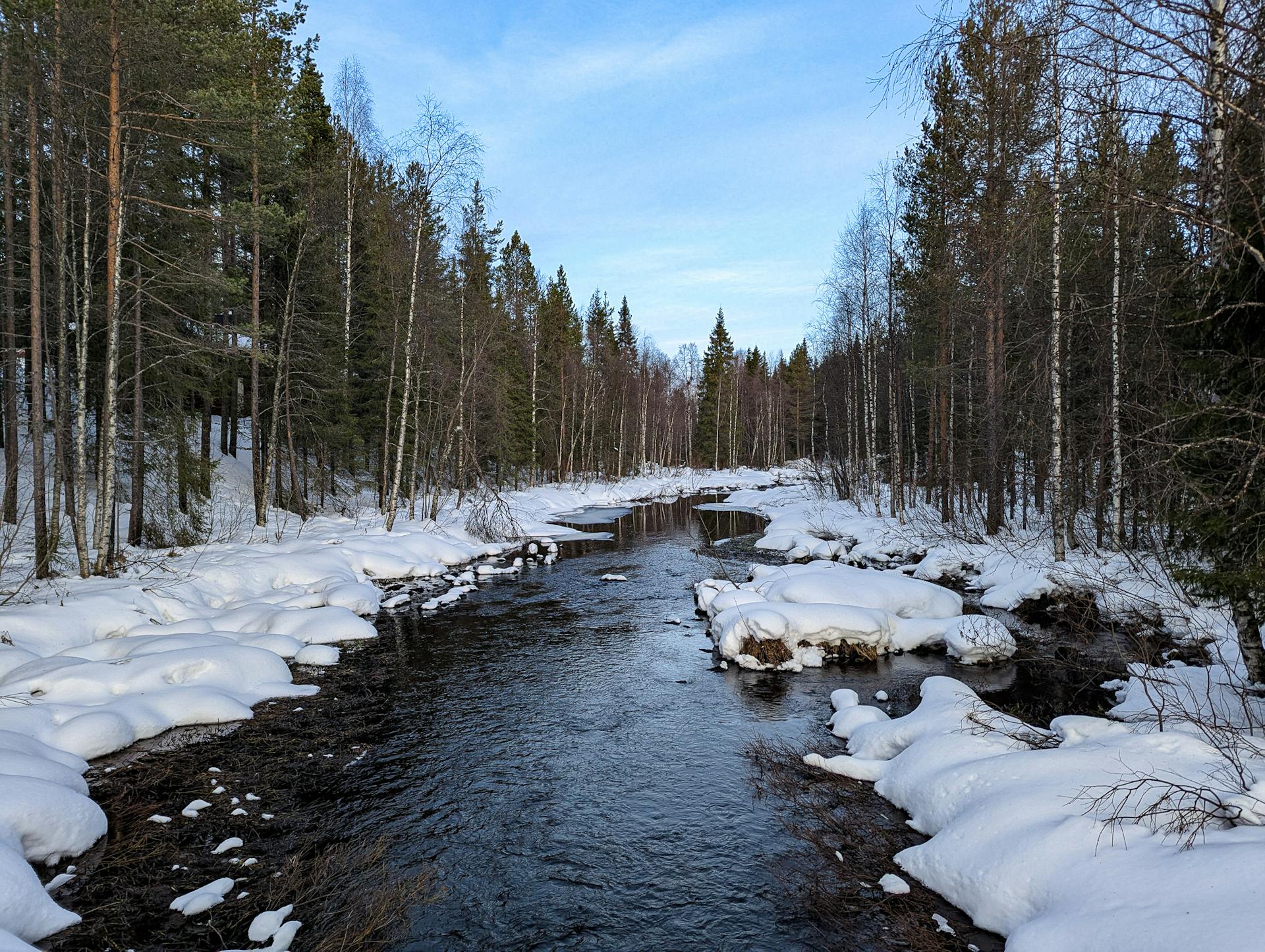 River at the start of the Levi peak hike