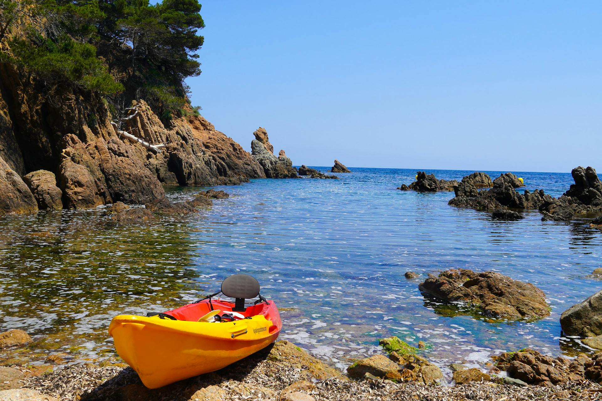 Hidden cala near Platja del Castell