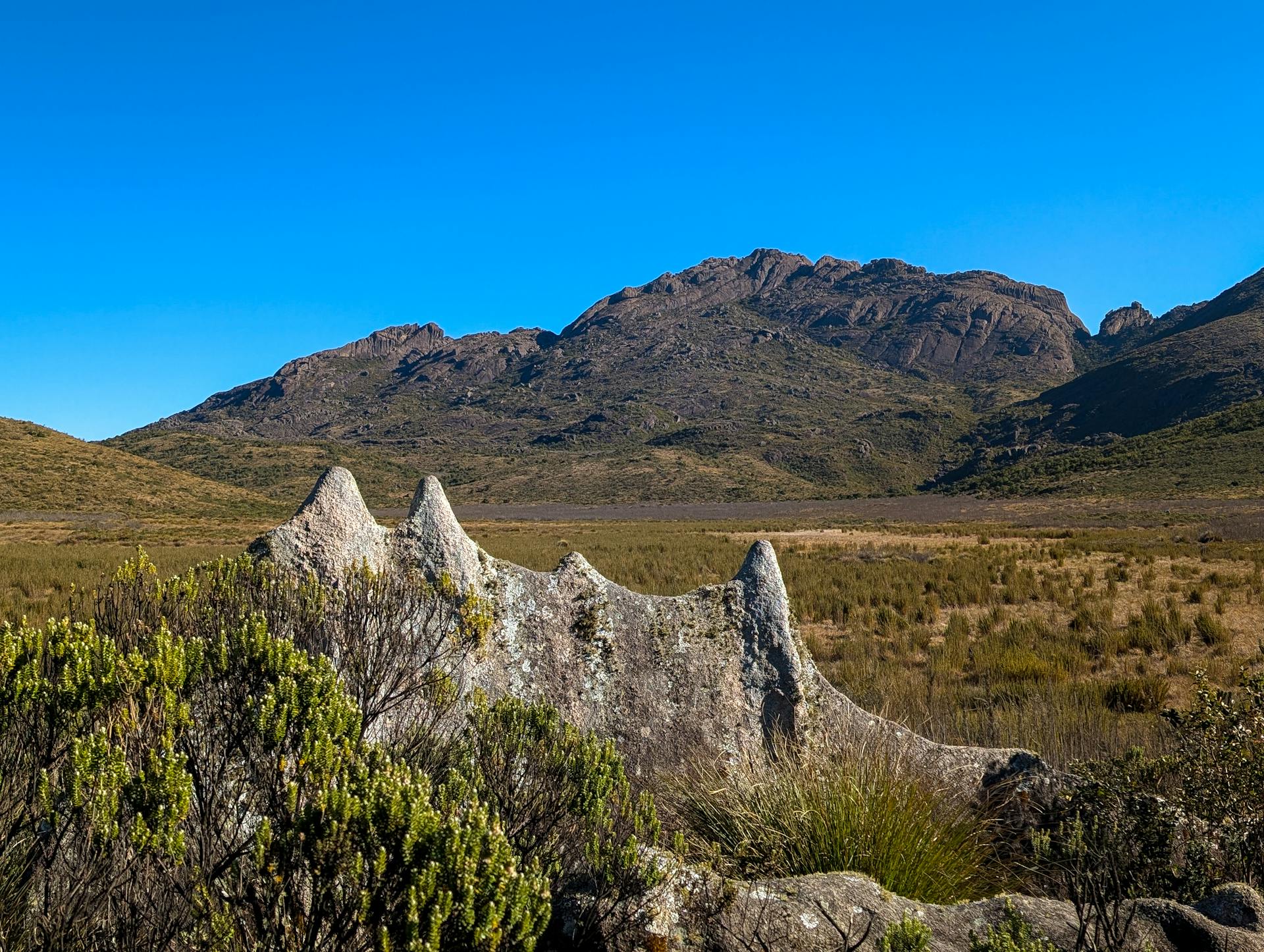 Views the Agulhas Negras, the 5th highest peak in Brazil