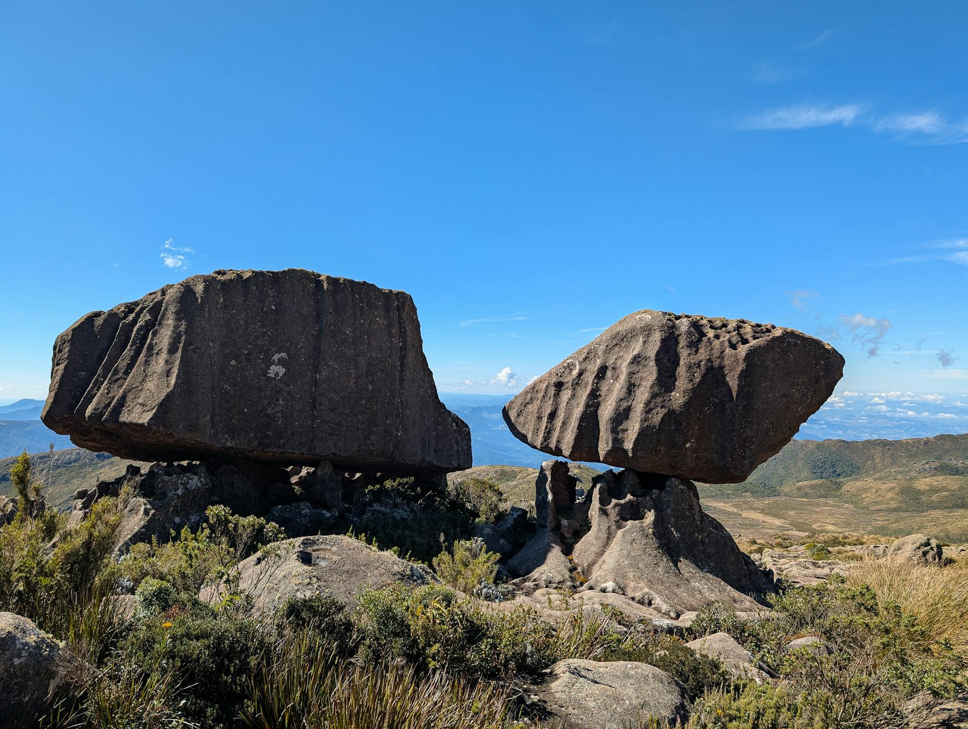 Curious rock formations in Itatiaia National Park
