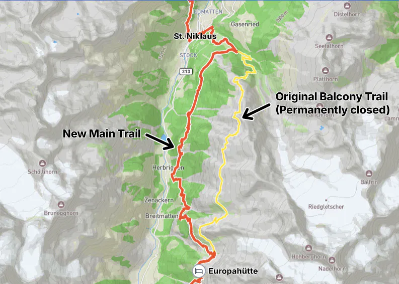 Screenshot from Hike Planner