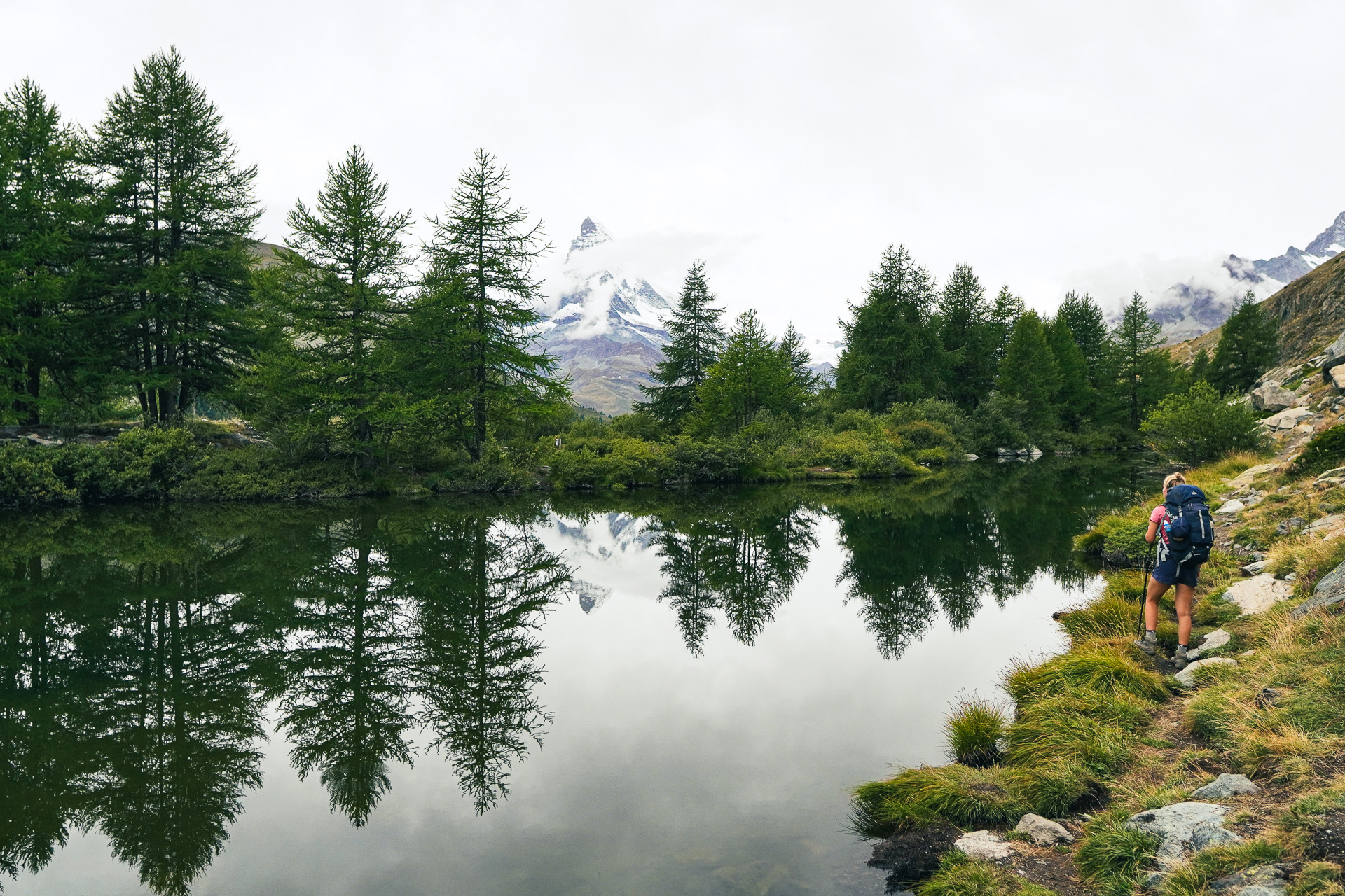Lake Grindjisee and Matterhorn