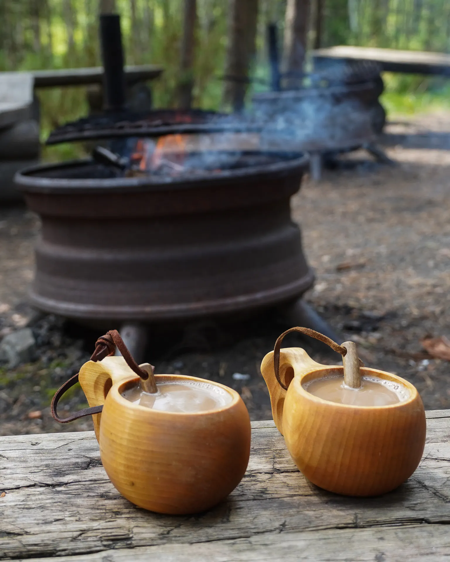 Kuksa, the traditional wooden cup