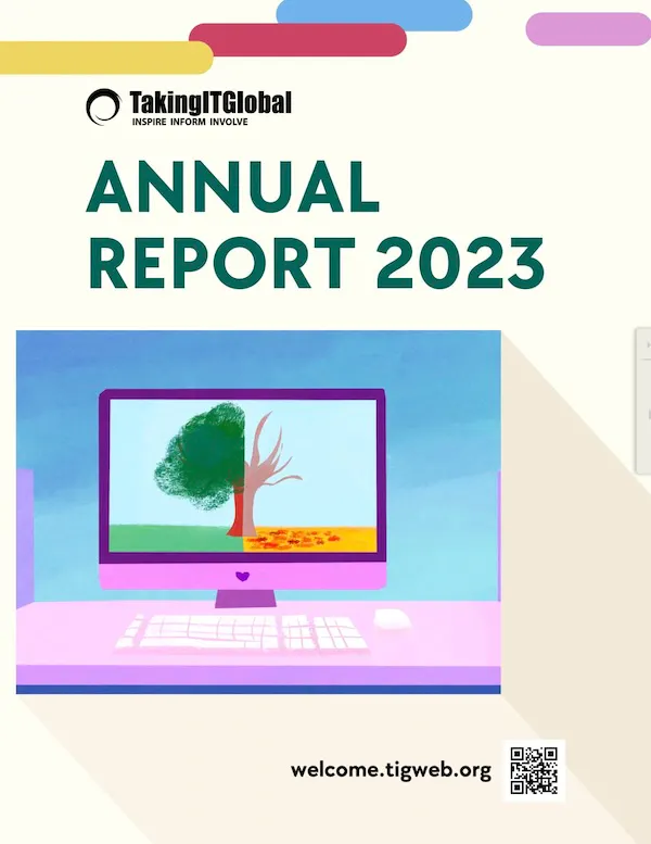 TakingITGlobal 2023 Annual Report cover