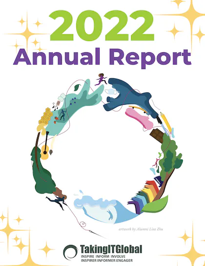 TakingITGlobal 2022 Annual Report cover