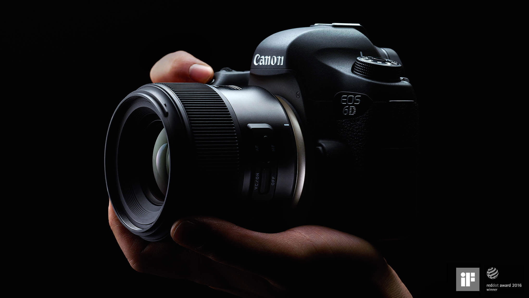 Camera lens with organic curves and tactile finish, showcasing the Human Touch design concept