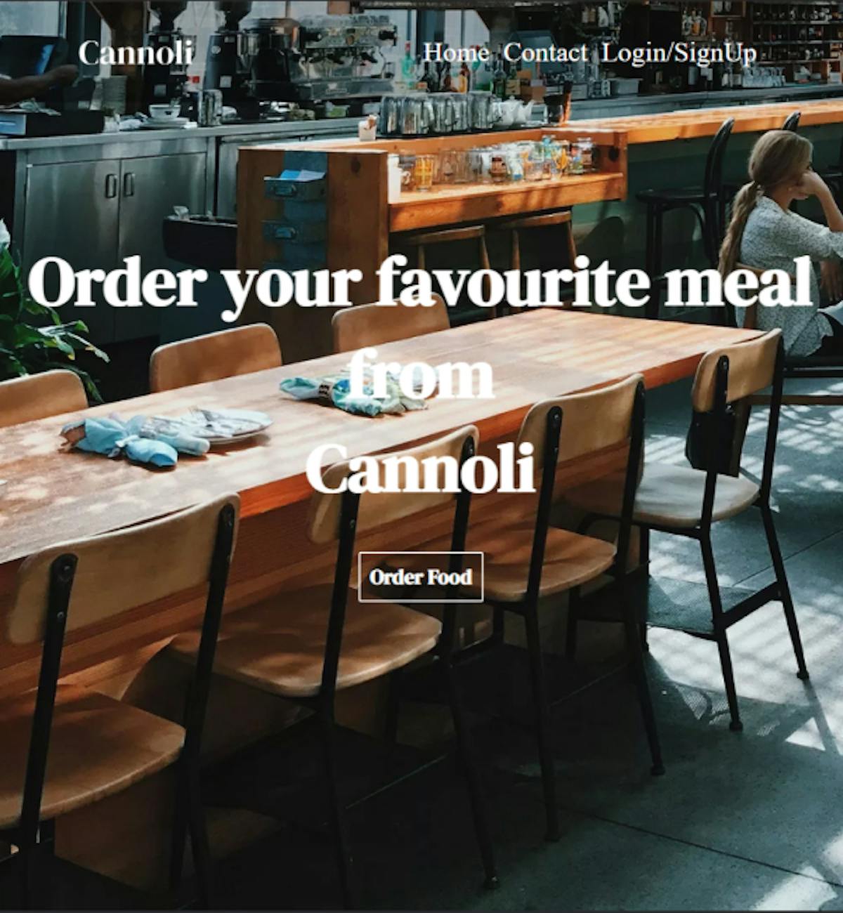 Cannoli Restaurant Mock Website by Muhammad Talha