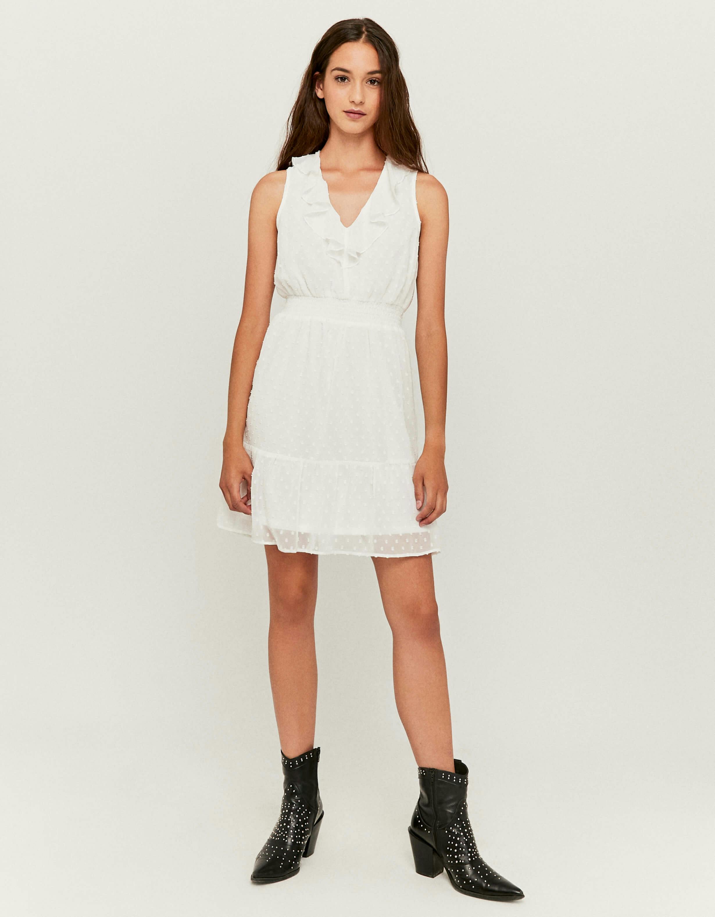 Tally Weijl Kleid Weiß Spitze Tally Weijl Kleid Weiß Spitze