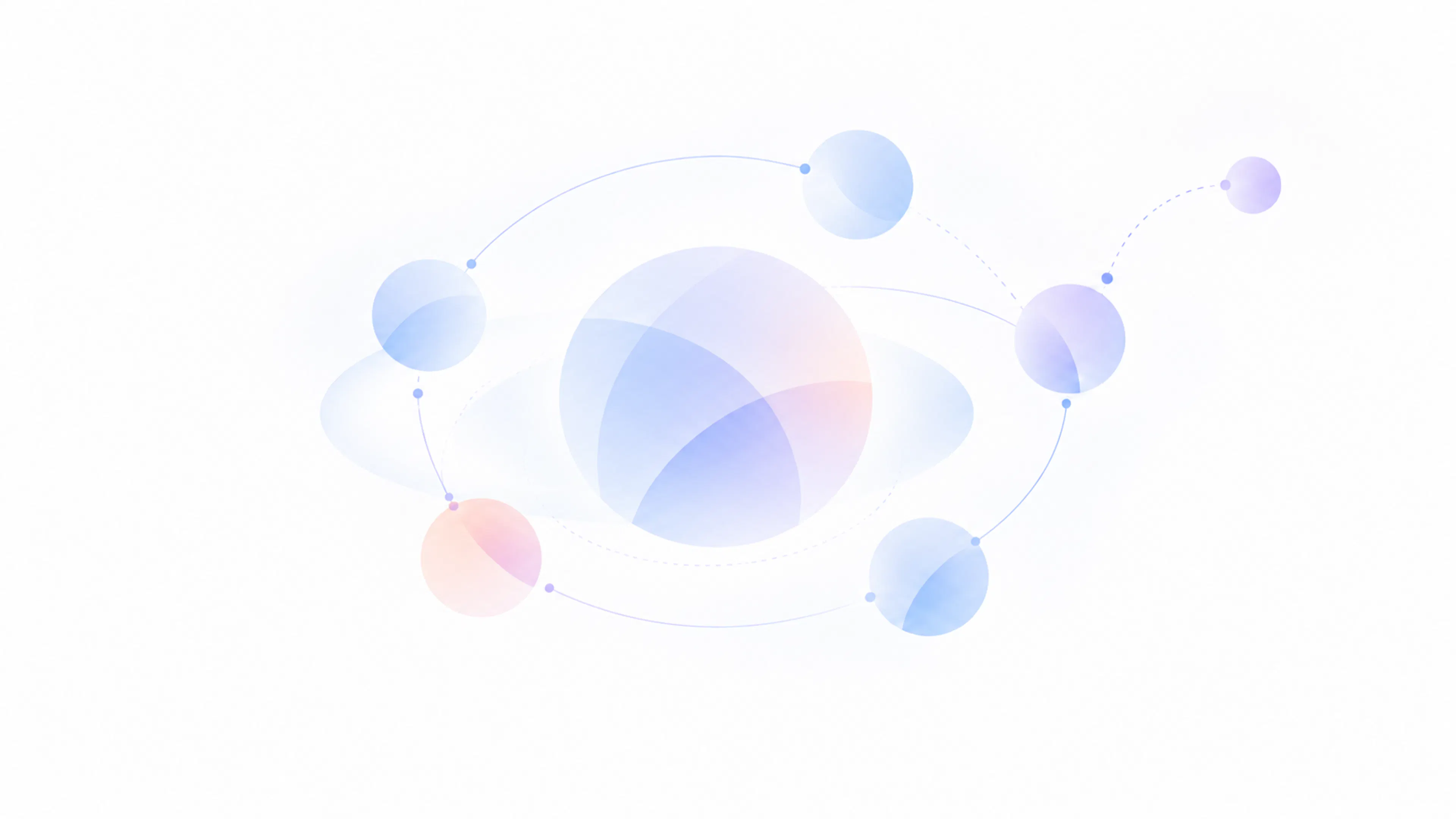 An orbital product model with connected concepts arranged around a central profile.