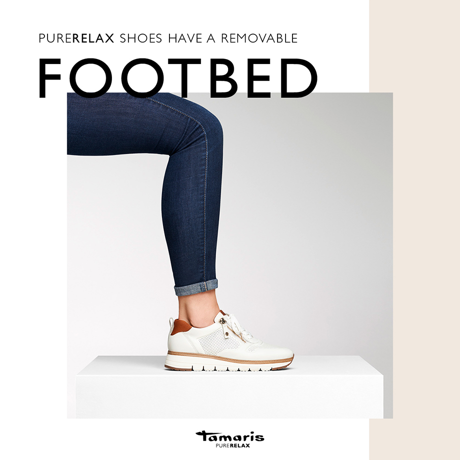 sneakers with removable footbed