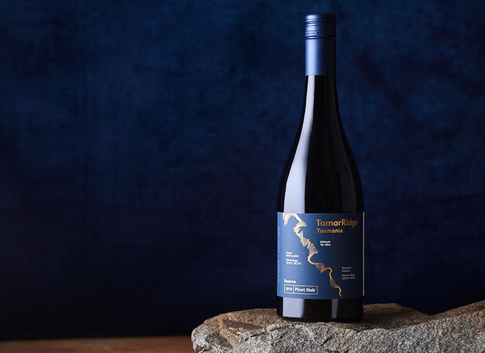 Bottle of Tamar Ridge Reserve Pinot Noir