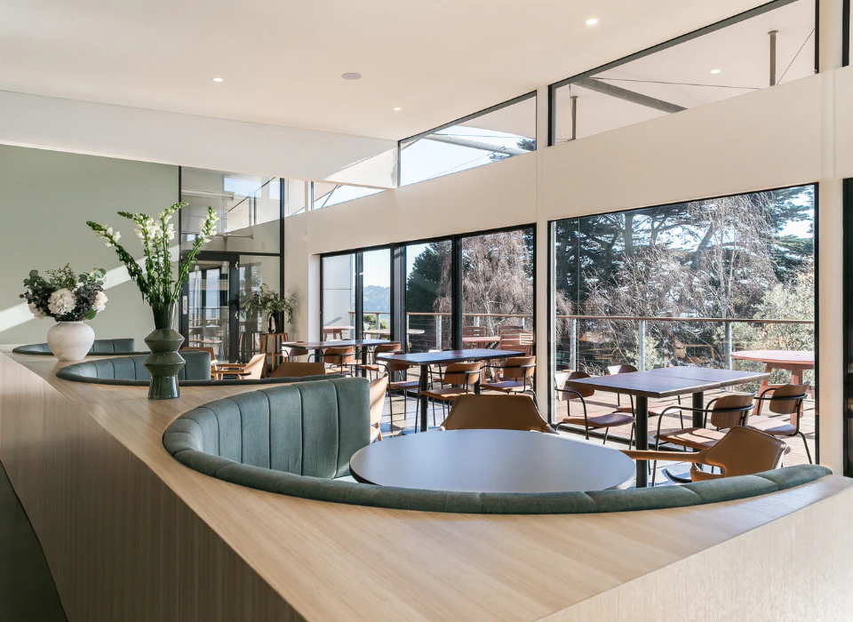 Tamar Ridge cellar door seating