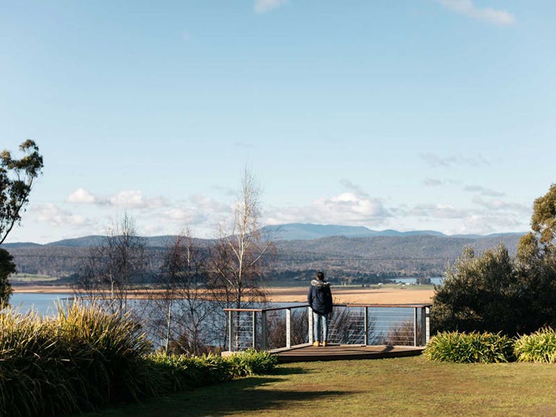 View from the Tamar Ridge Cellar Door