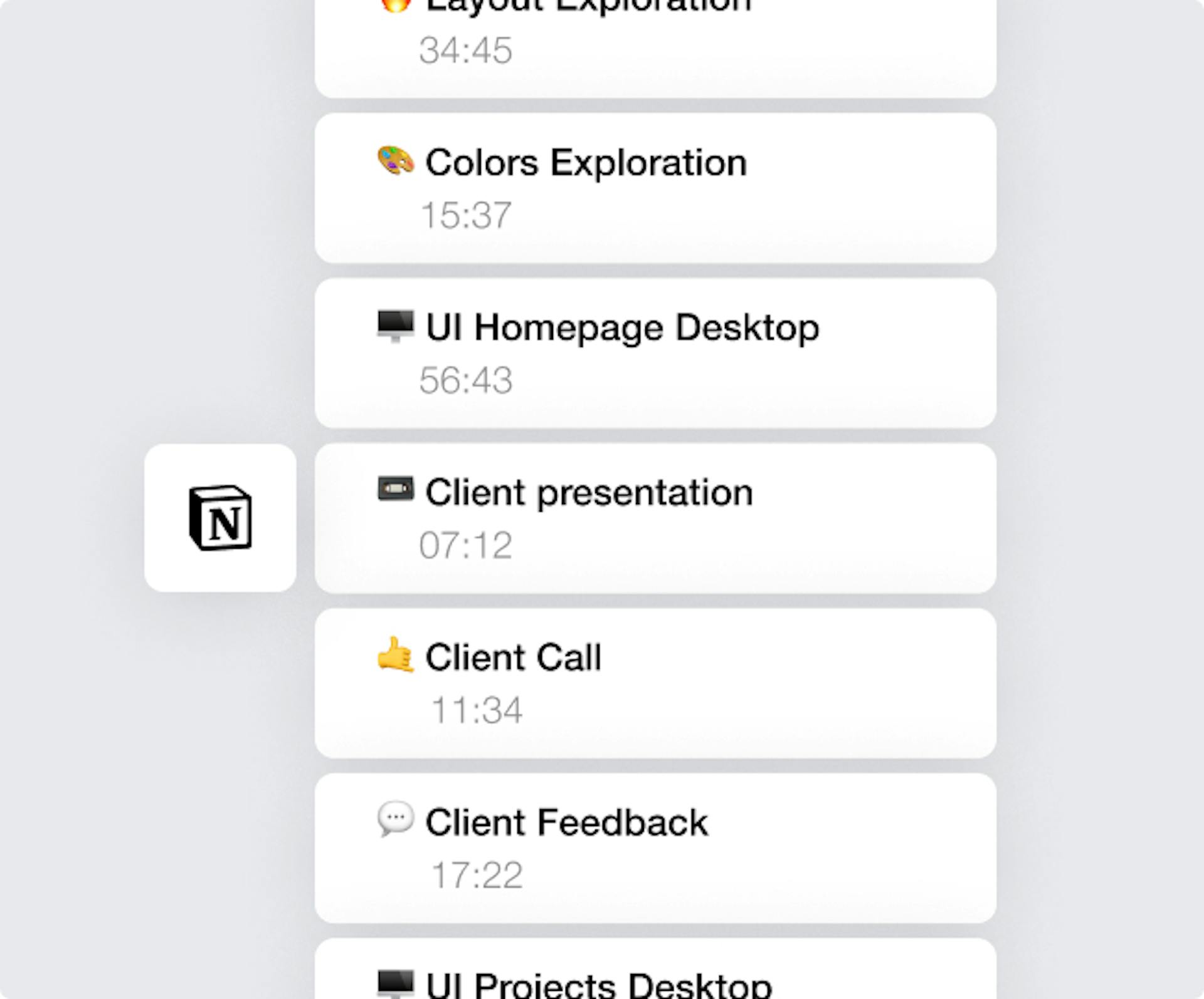 Notion dashboard