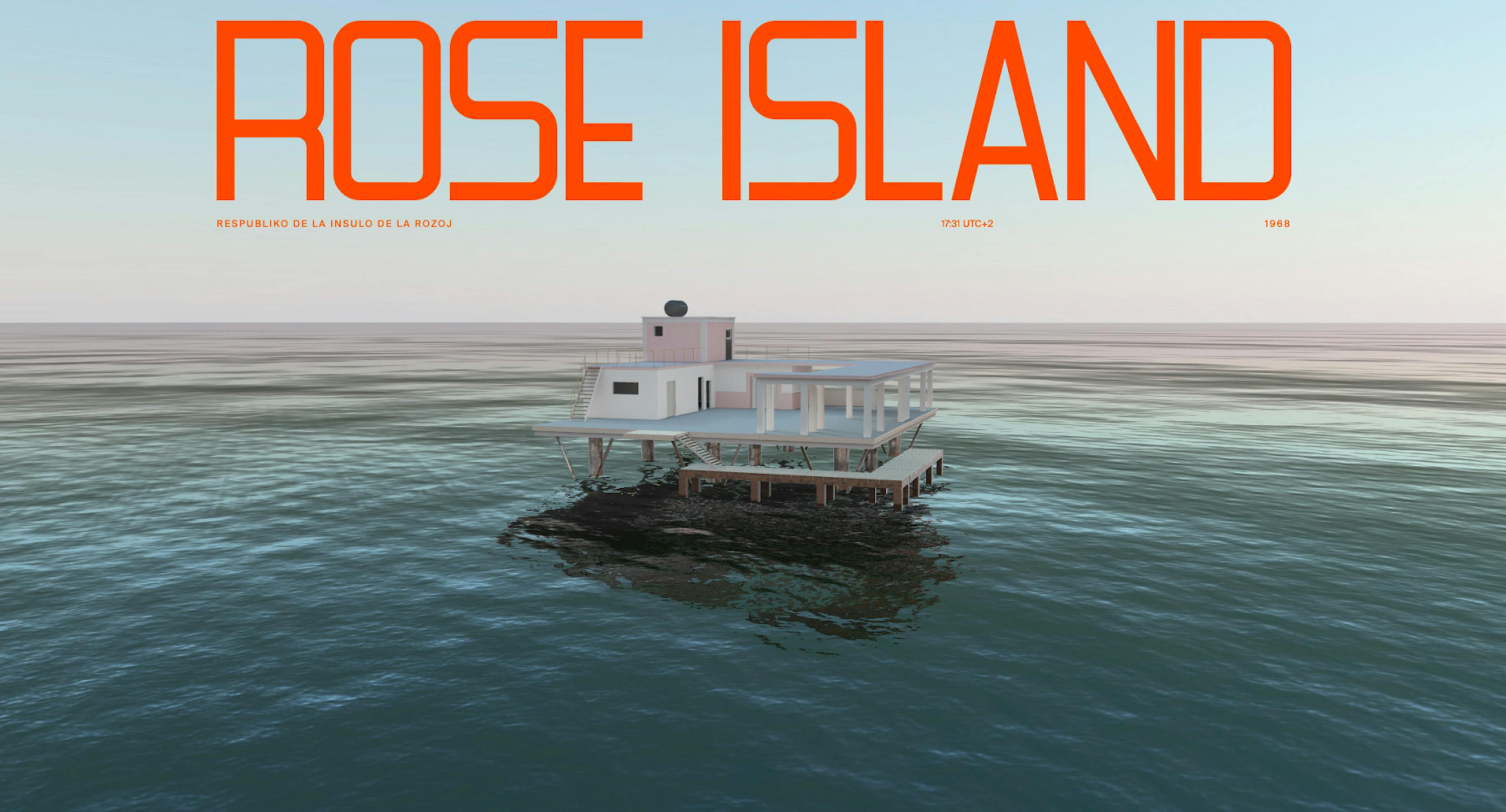 Rose Island hero section