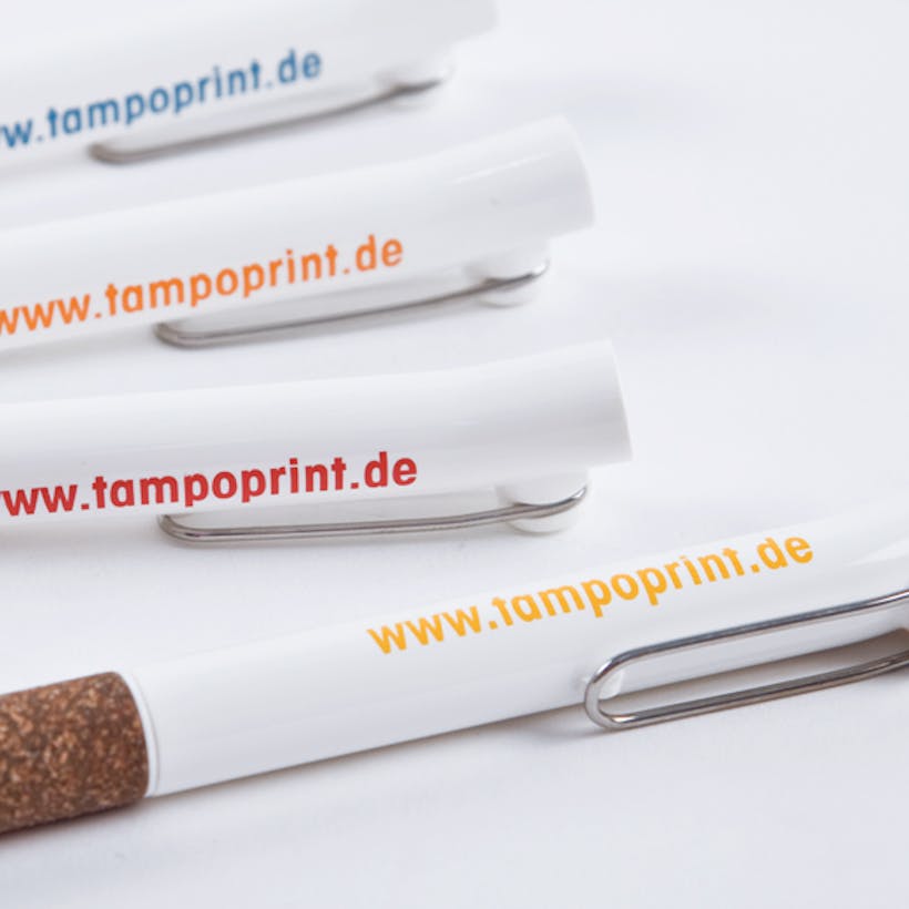 Kugelschreiber im Tampondruckverfahren dekoriert