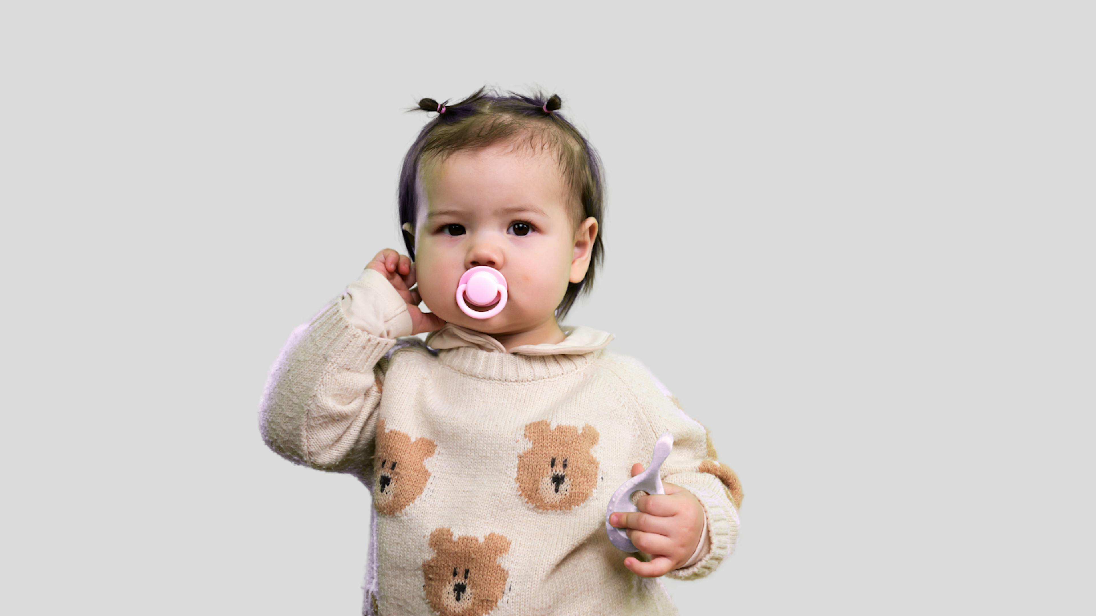 Baby with a pacifier