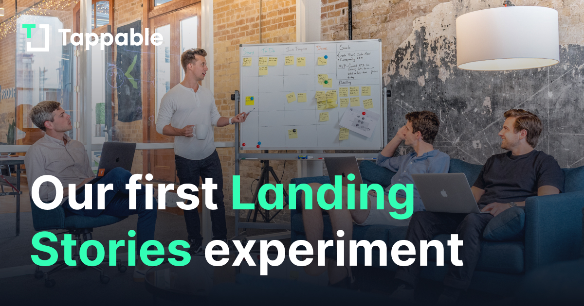 Our first Landing Story experiment