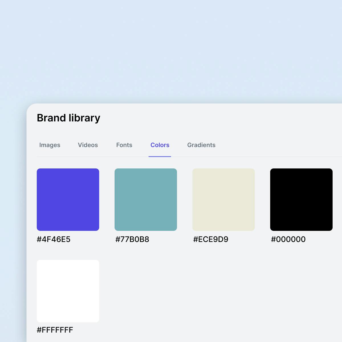 tappable allows you to be fully brand compliant