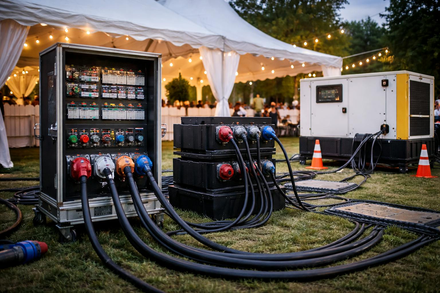 Installation éléctrique évènement