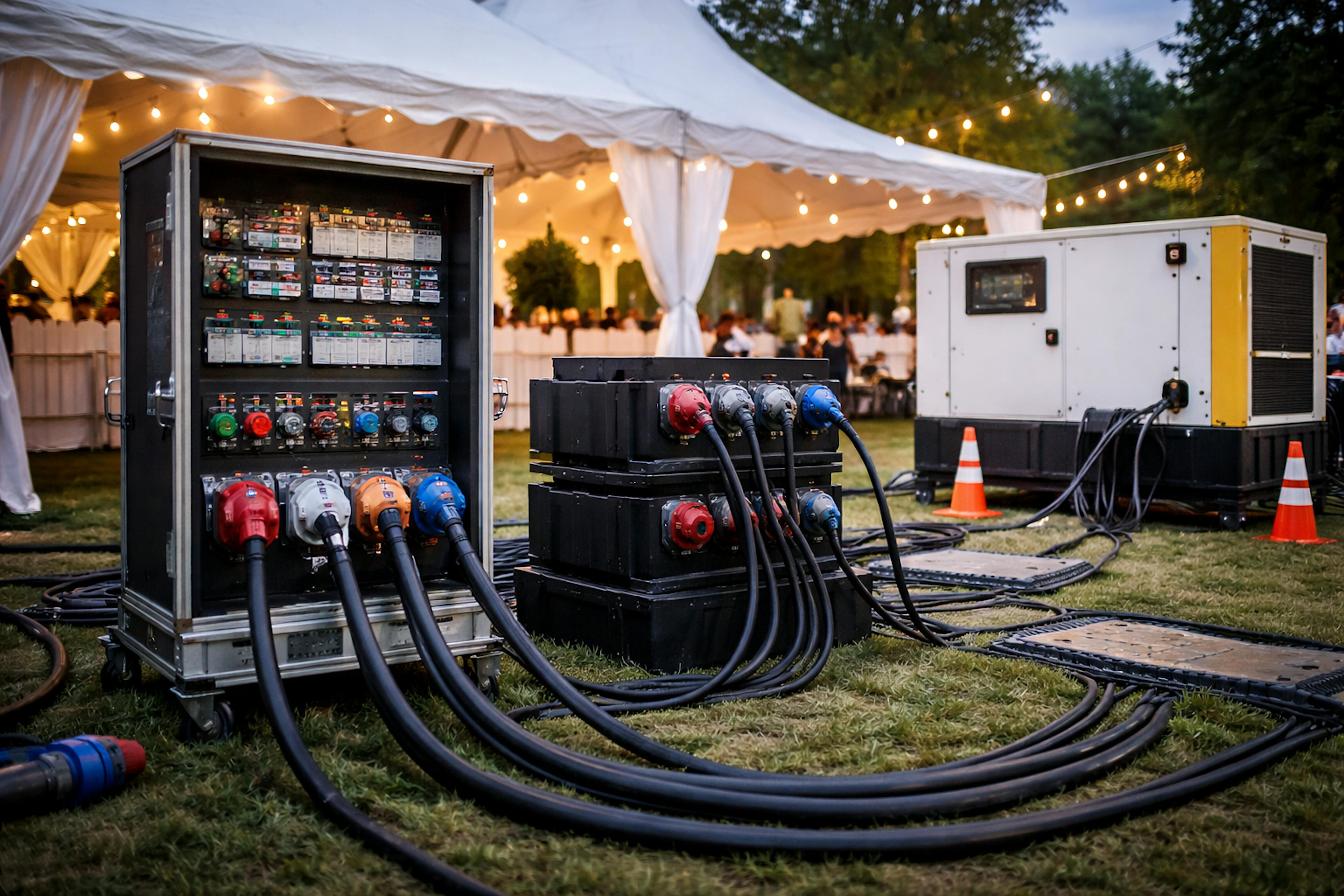 Installation éléctrique évènement