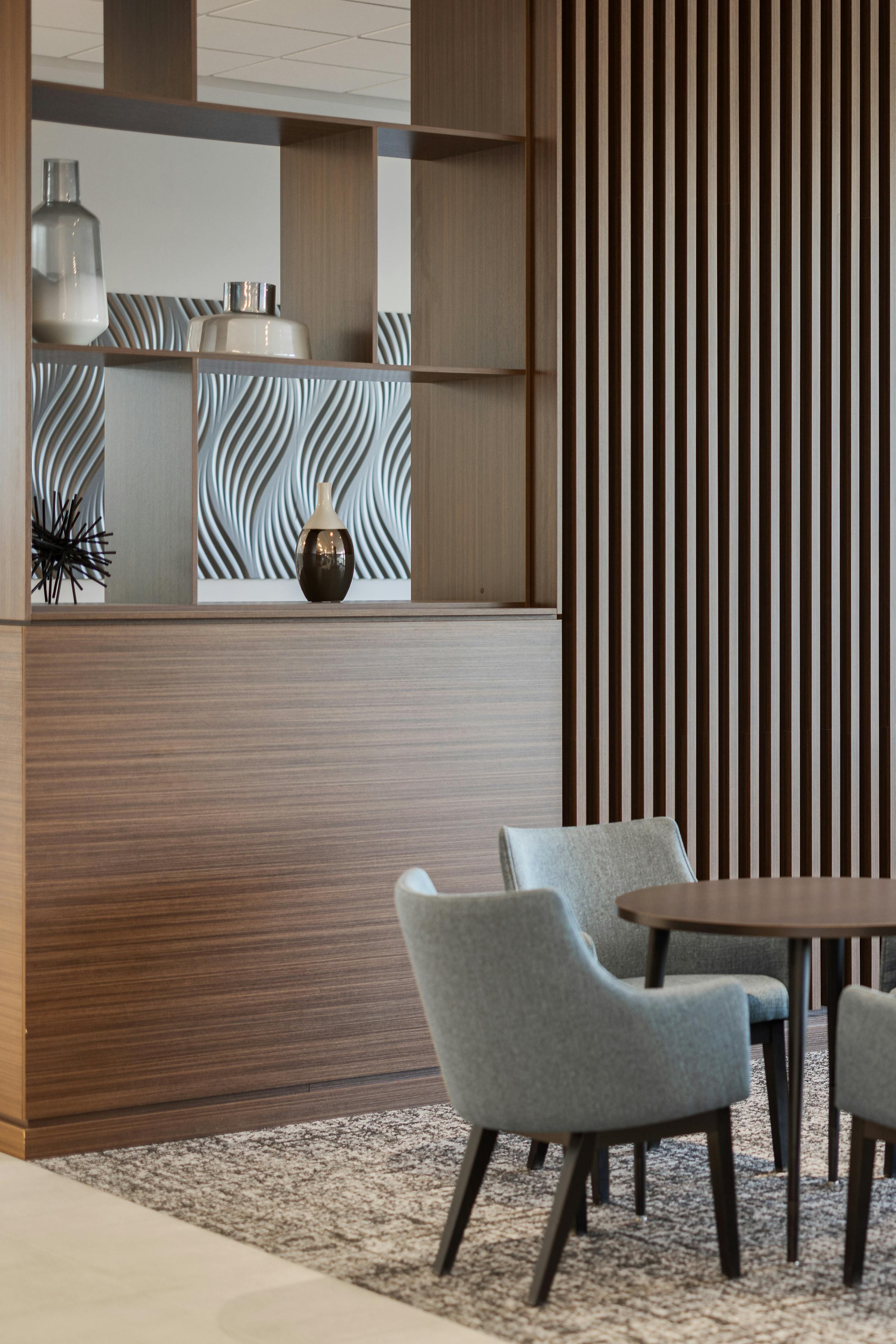 Photograph of an interior design detail of a multi-residential project in Quebec.