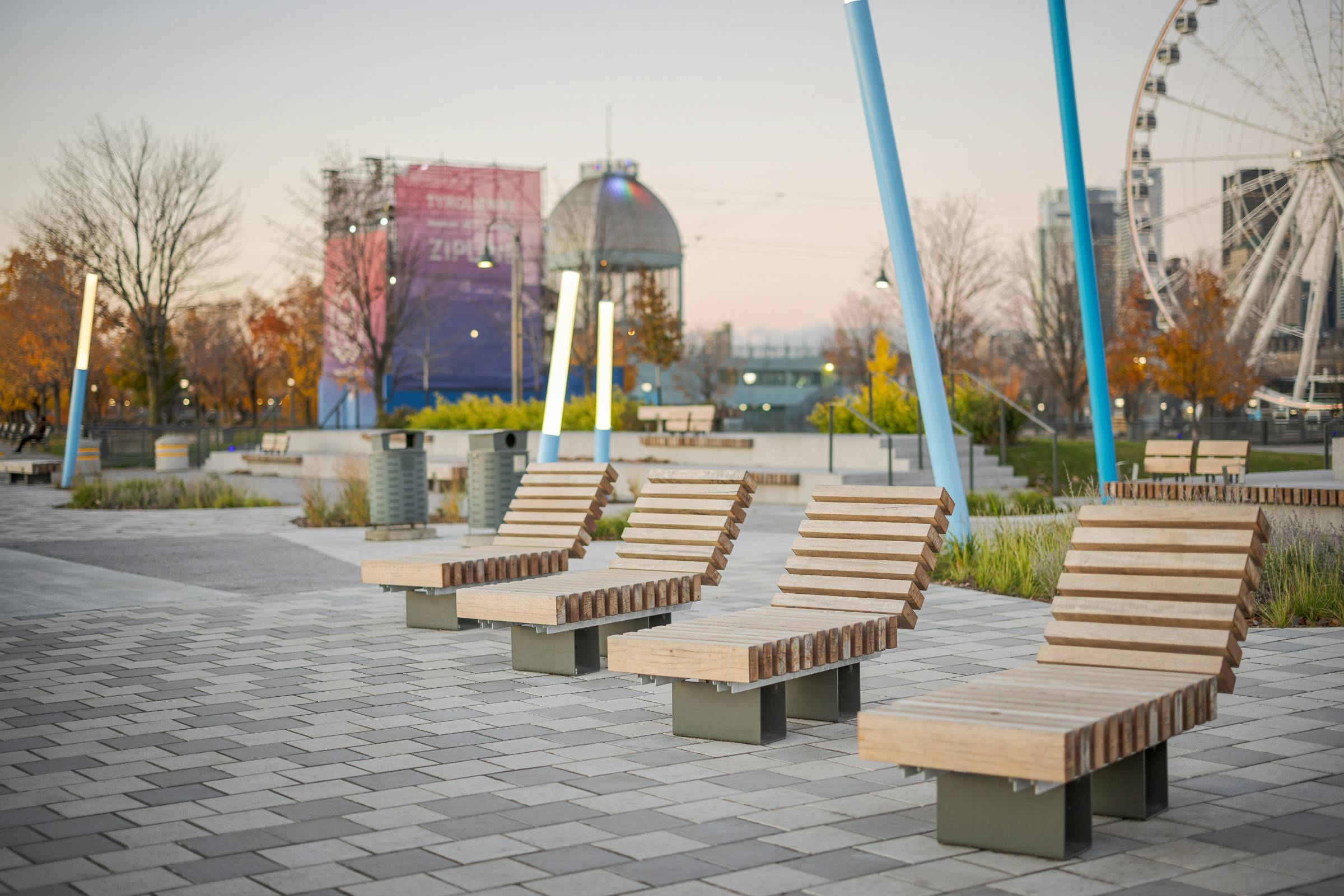 Streetlife furniture installed at Quai de l’Horloge.