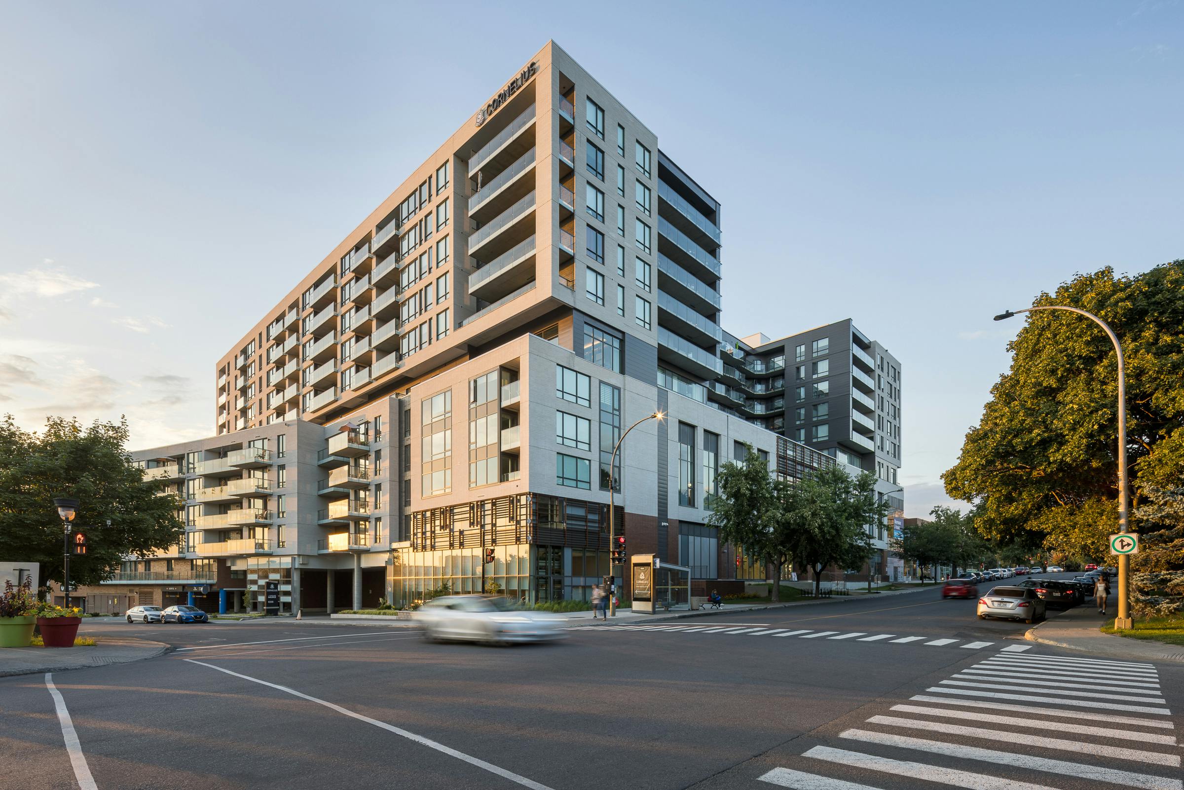 Architecture and design of the multifunctional complex in Montreal