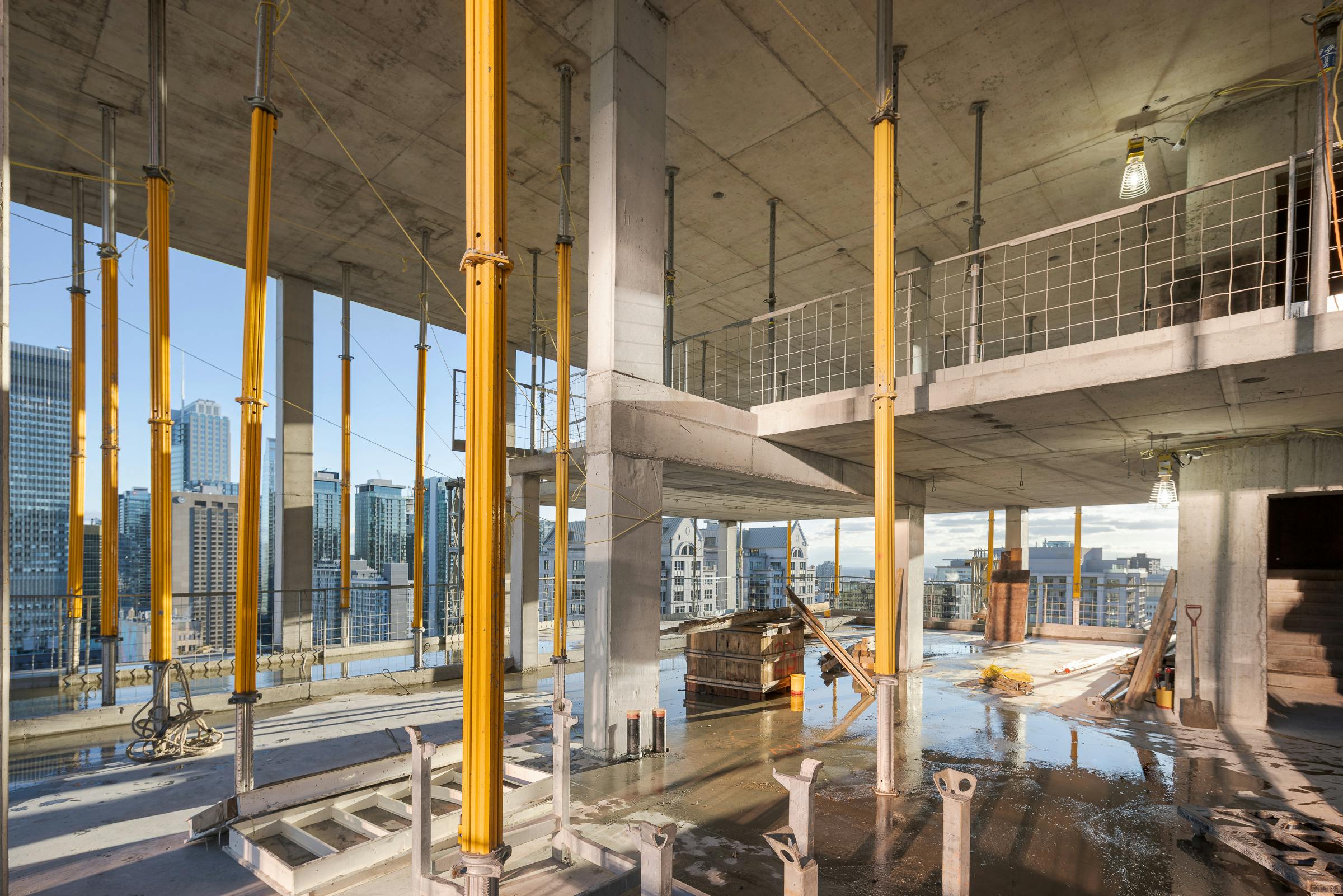 Photograph of a construction site in Montreal.