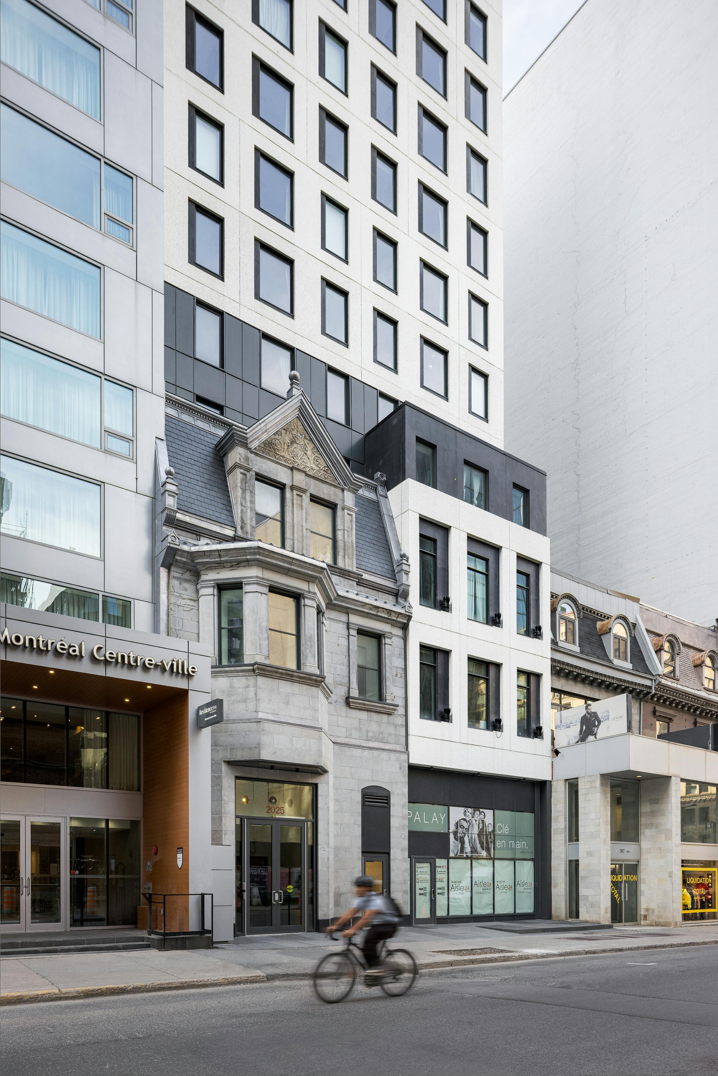 Mise en valeur du patrimoine dans un projet d’architecture de densification urbaine.