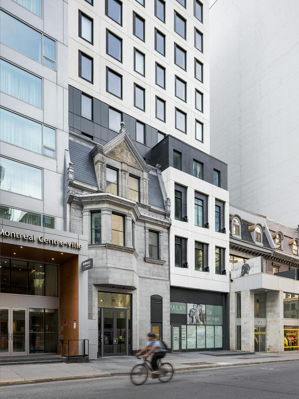 Mise en valeur du patrimoine dans un projet d’architecture de densification urbaine.