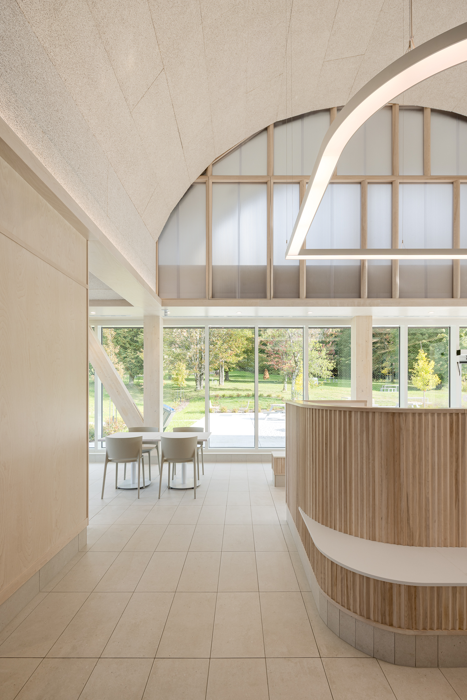 Integration of interior design and user comfort documented through photography.