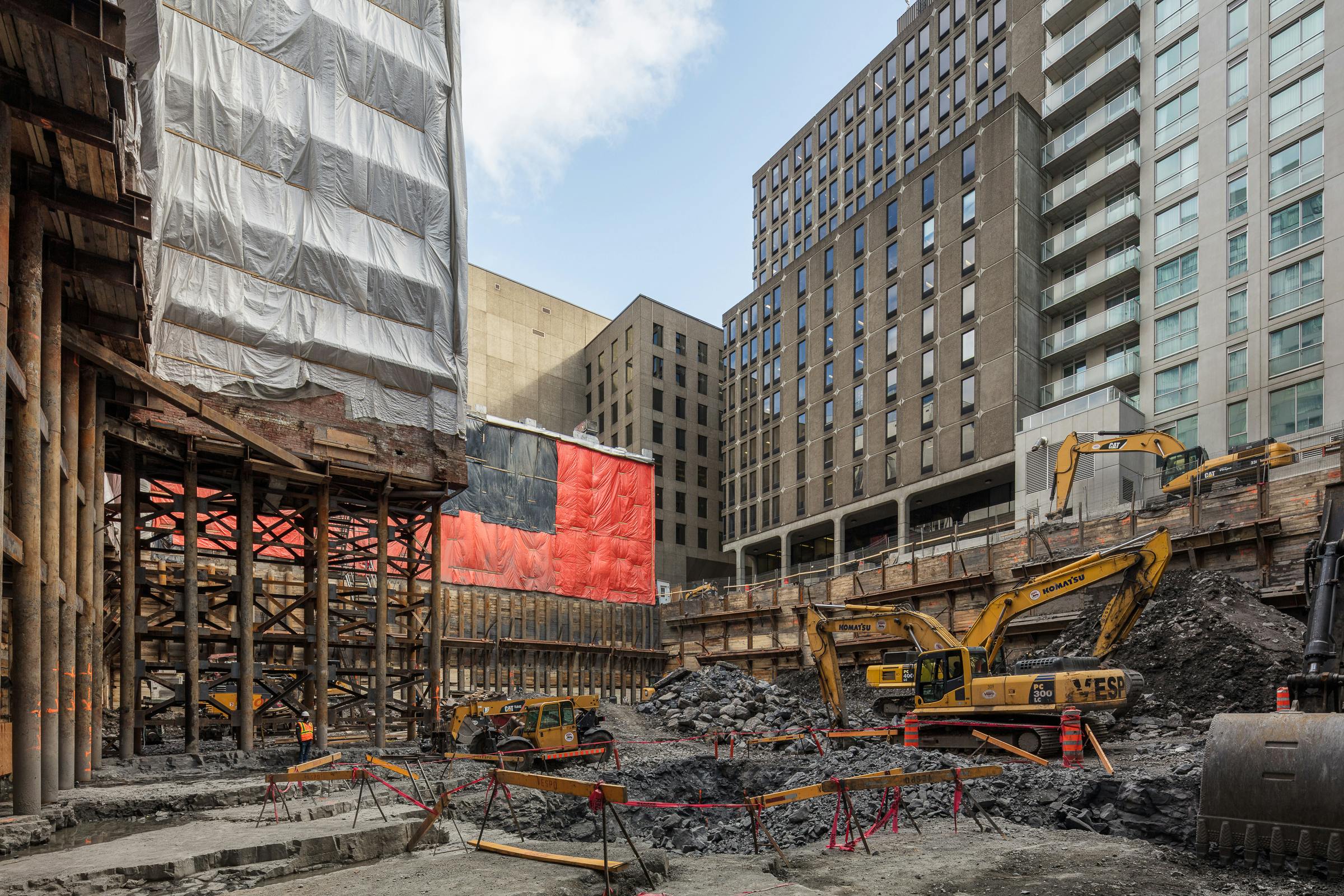 Photo in the heart of the MAA Penthouse and Condominium construction site.
