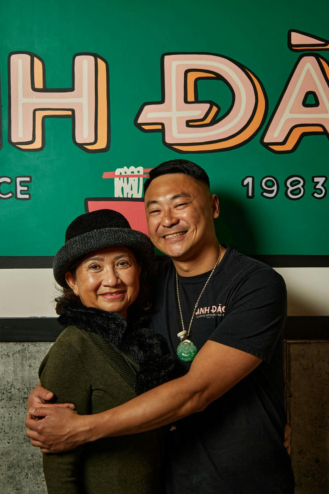 Quoi Ngo with her son, Tony Luu