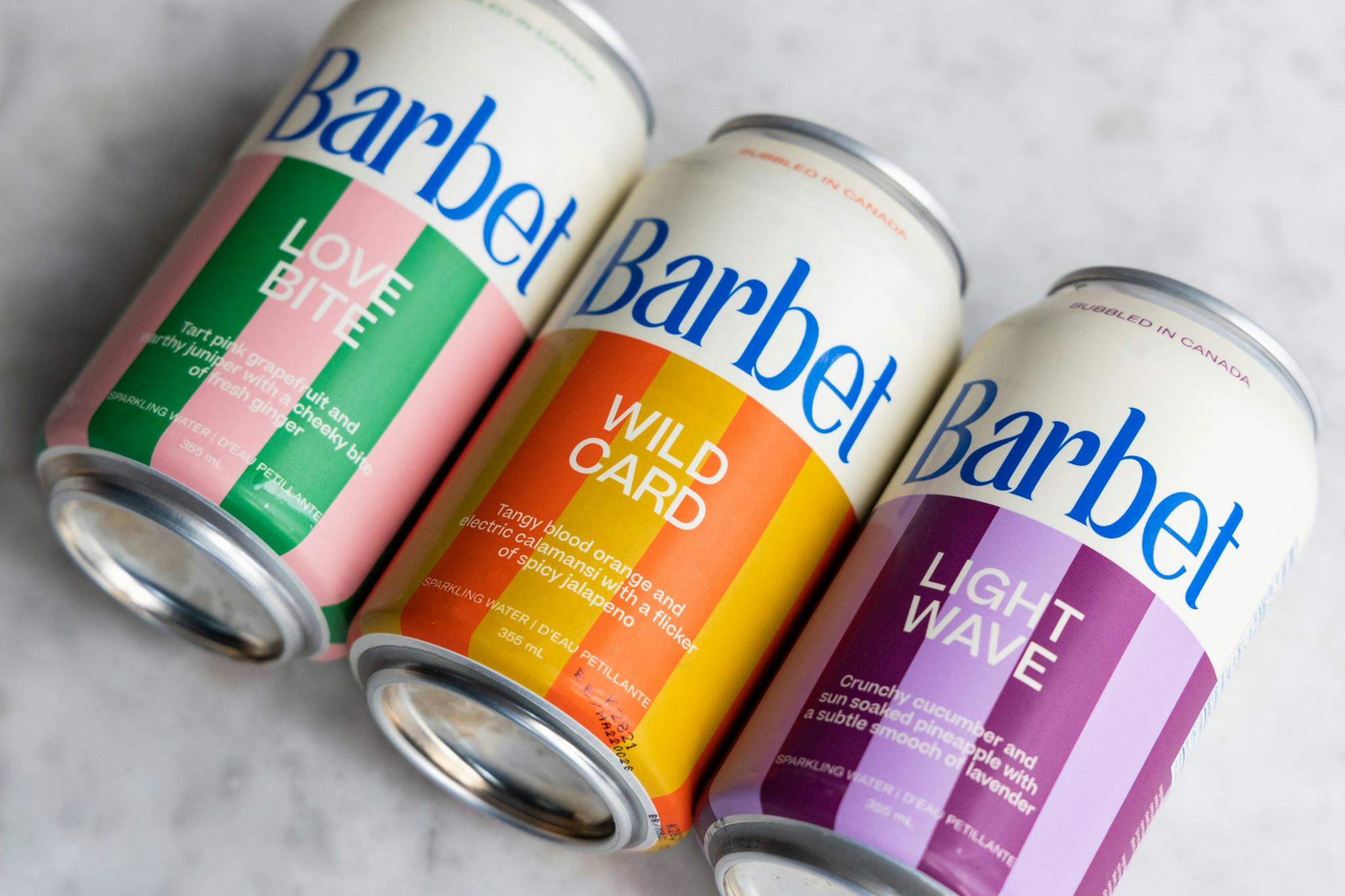 Barbet Sparkling Water Cans