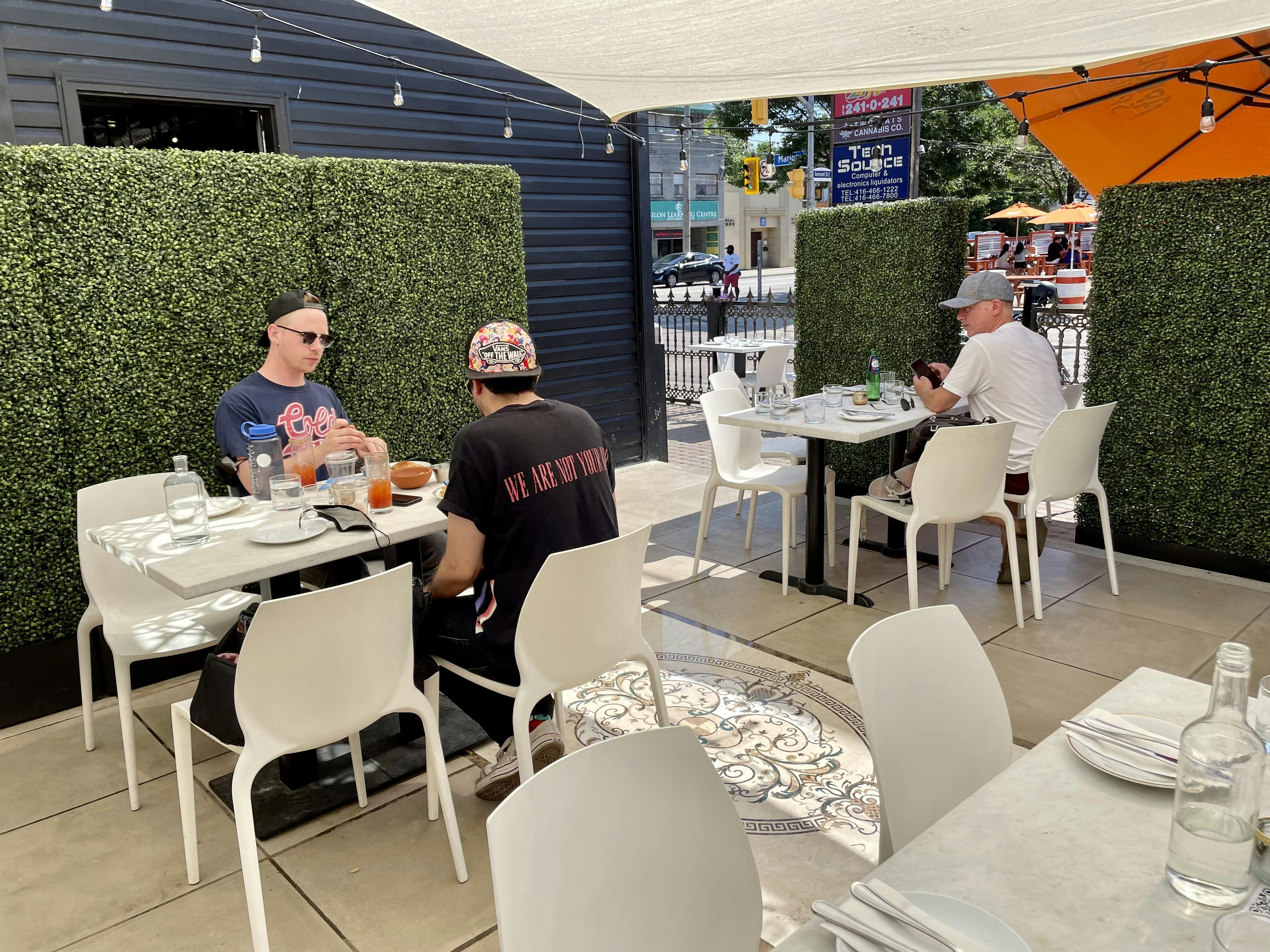 The Gardel back patio