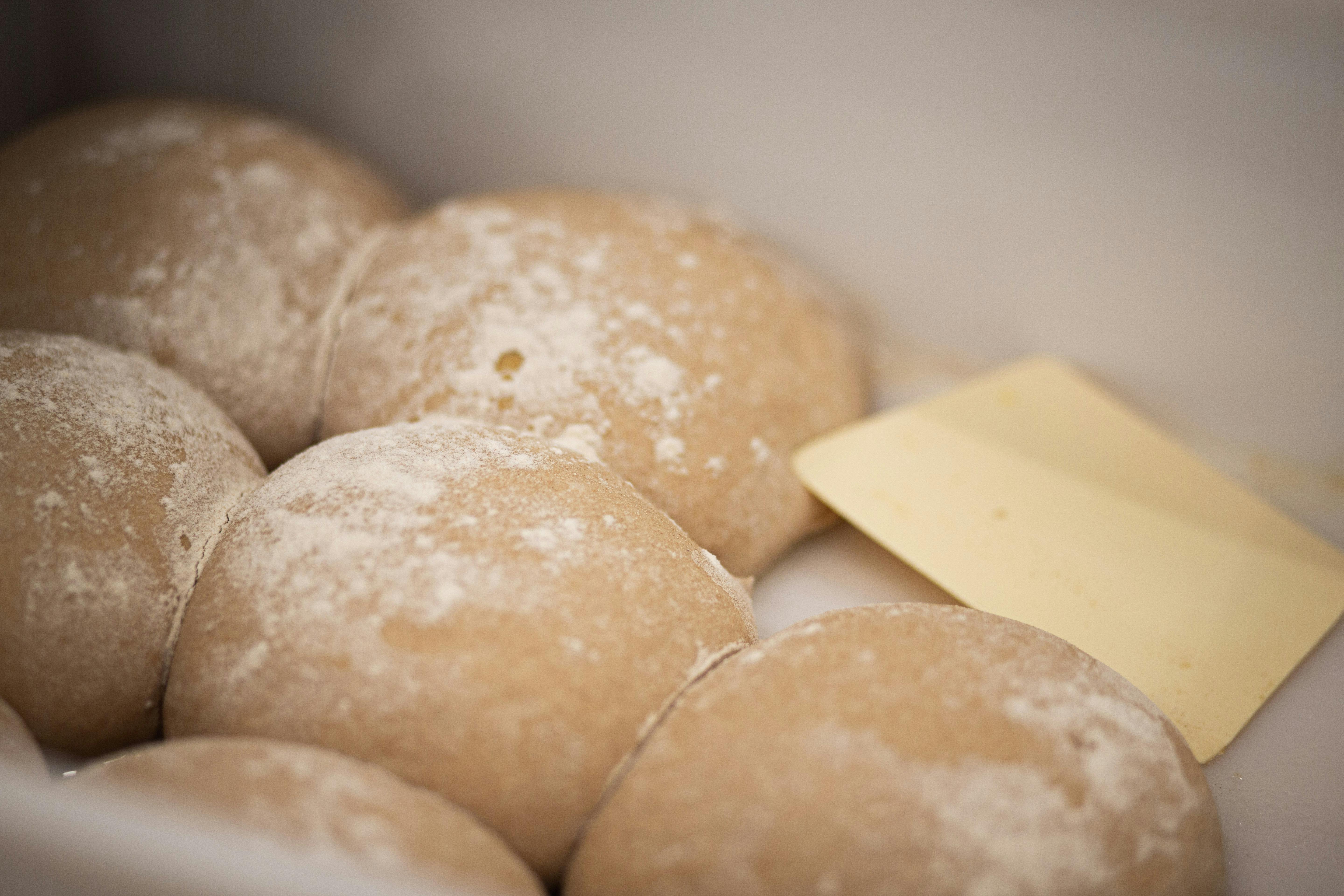 Brodflour pizza dough balls prepped and ready to be stretched