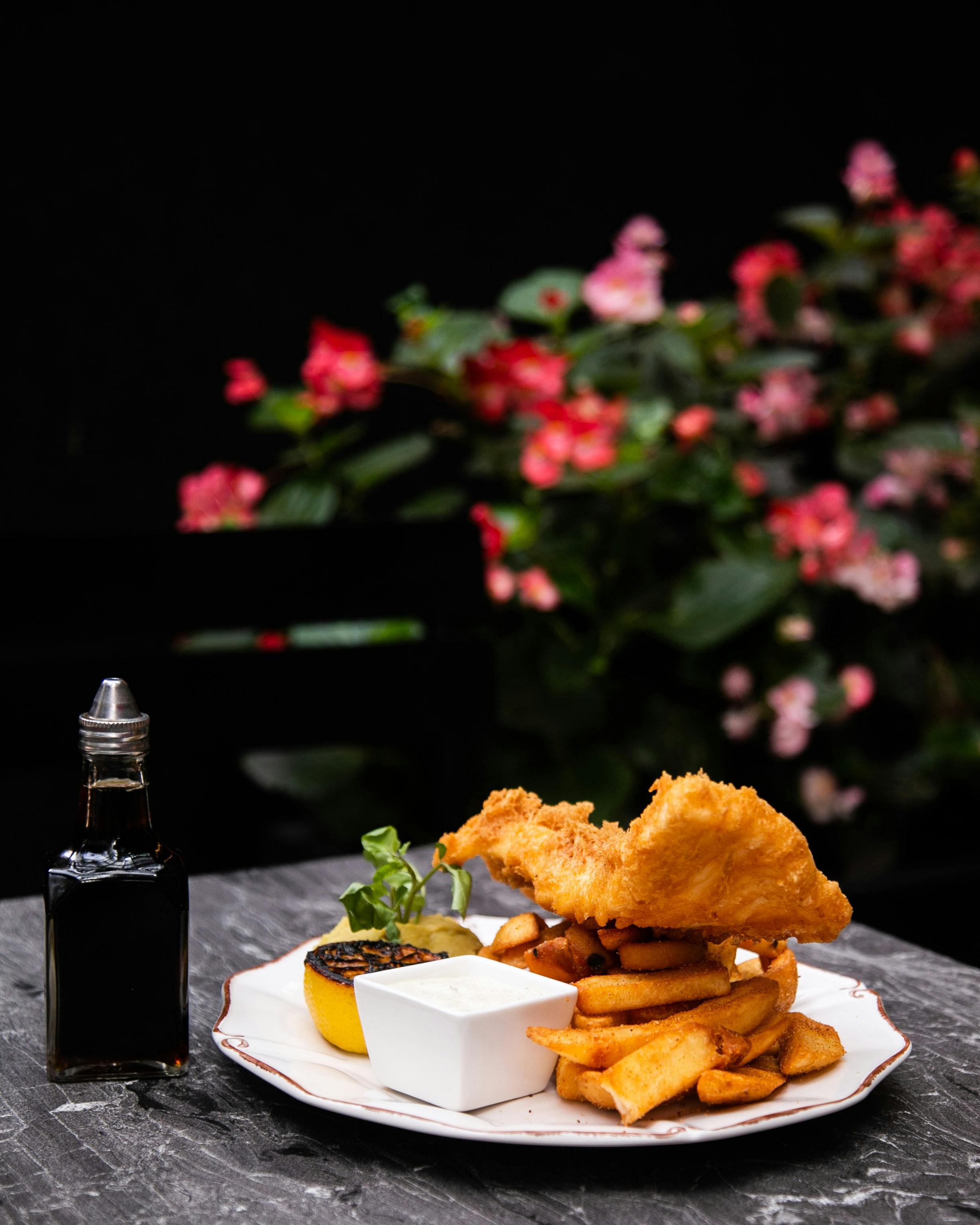 Ale Battered Halibut and Chips