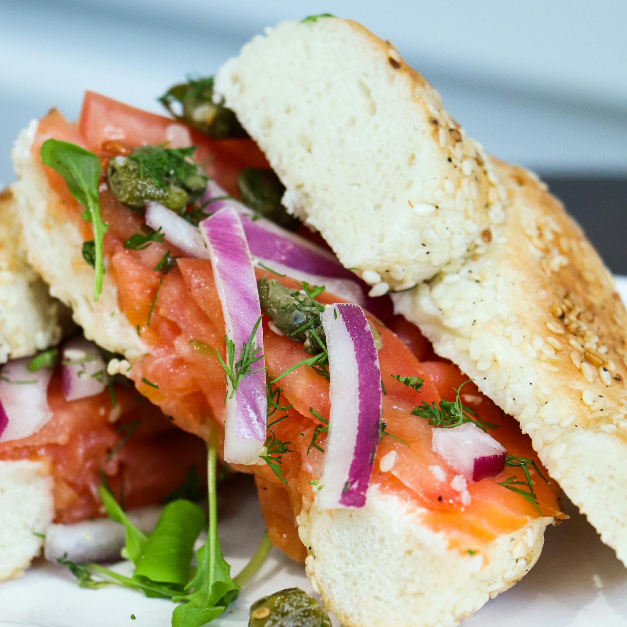 Lox sandwich from Tommy Cafe