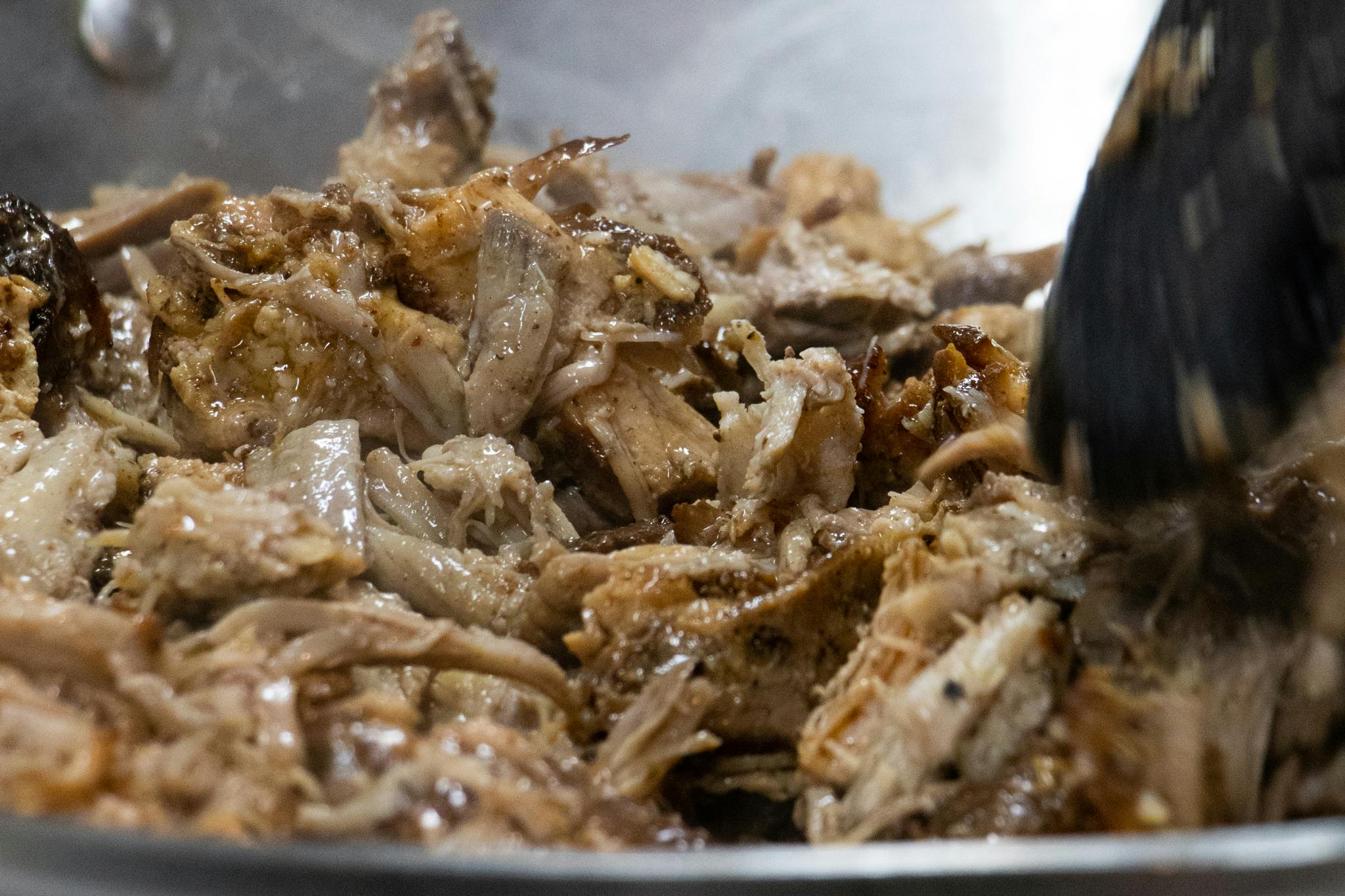 Carnitas being cooked