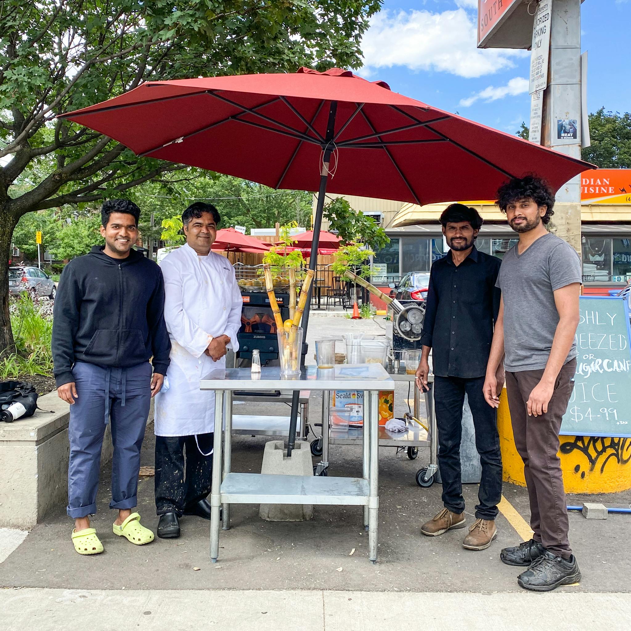 Prashant Prabhakaran, Chef Velraj Palani, Bhanu Prakash and Ranjith Nagothu