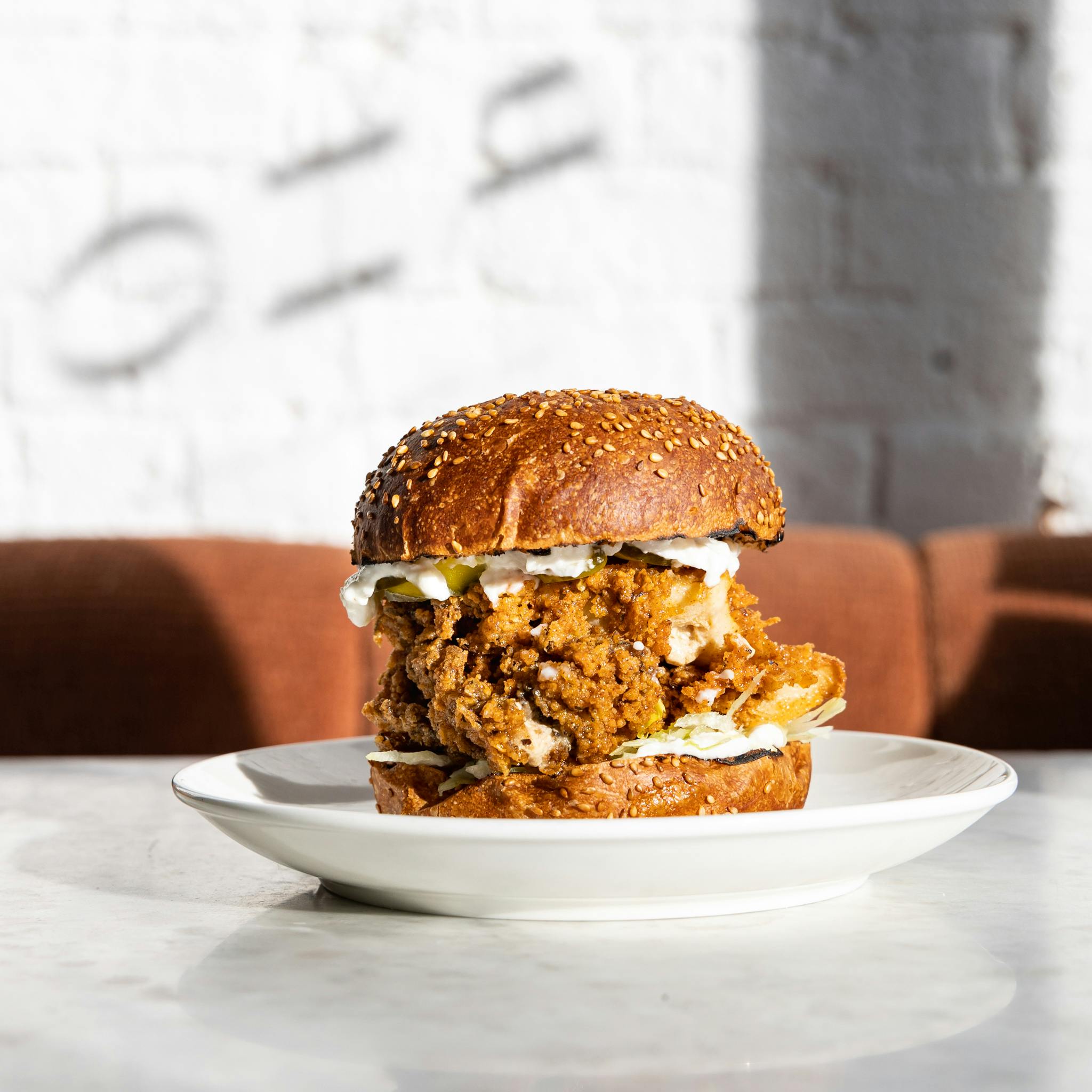 Vegan Fried Chicken Sandwich