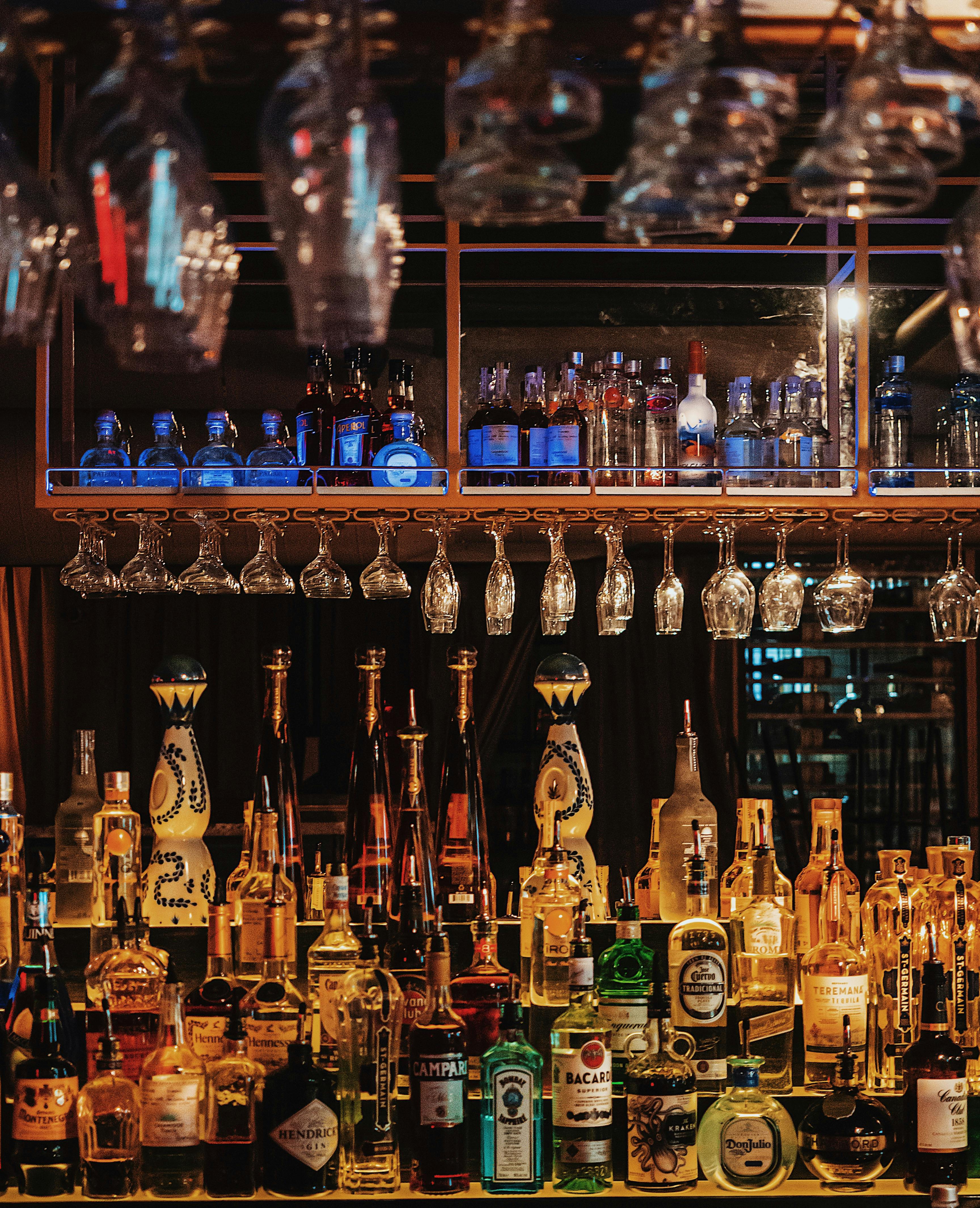 The well stocked bar