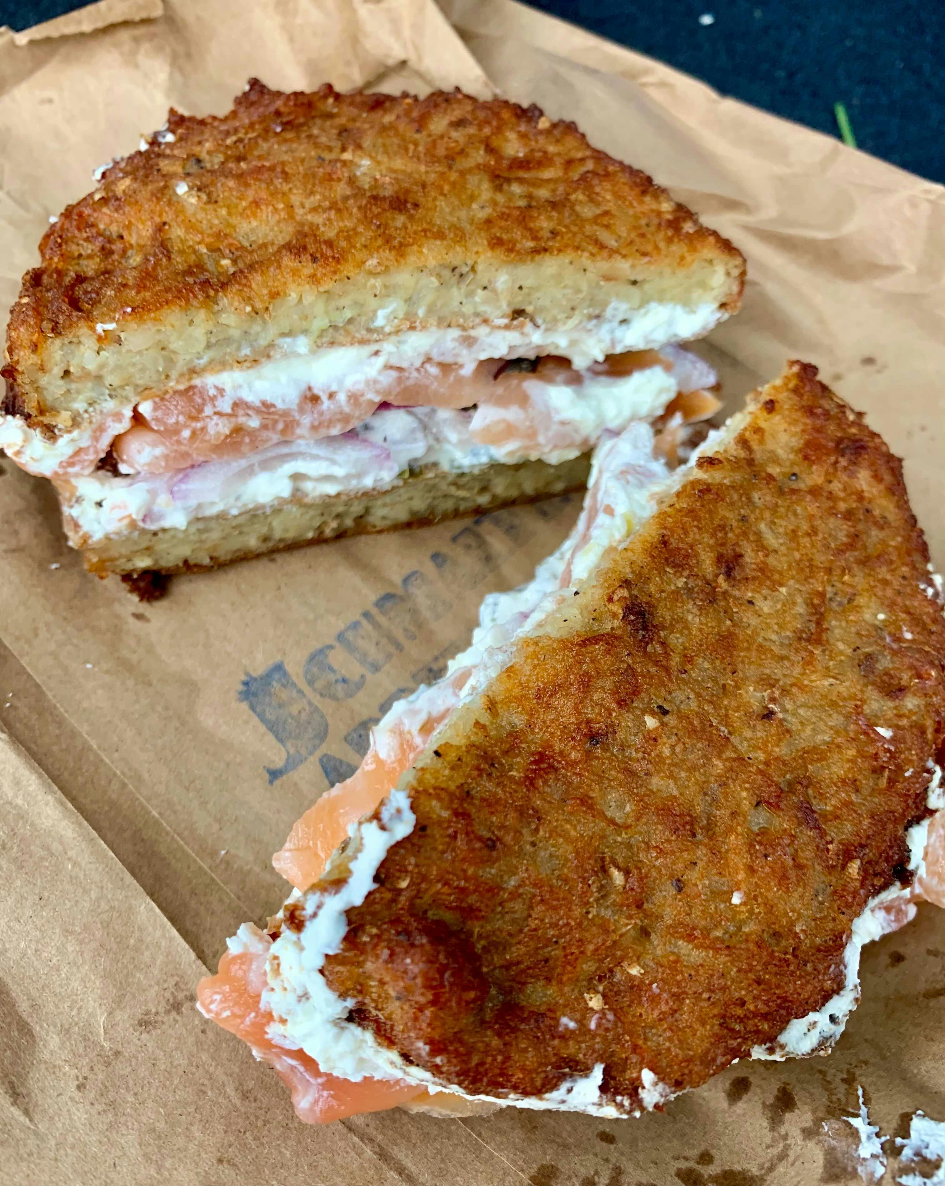 Schmaltz Appetizing Double Down Latke Sandwich