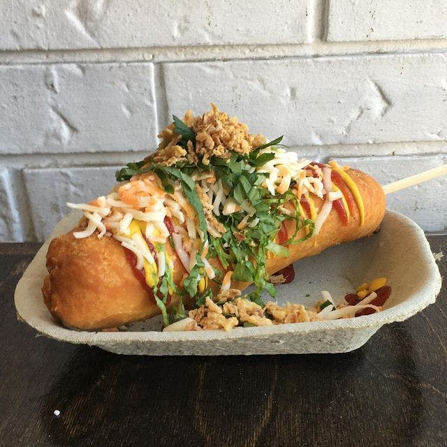 Scone dog from Pow Wow Cafe. Image by: @Powwowcafeto