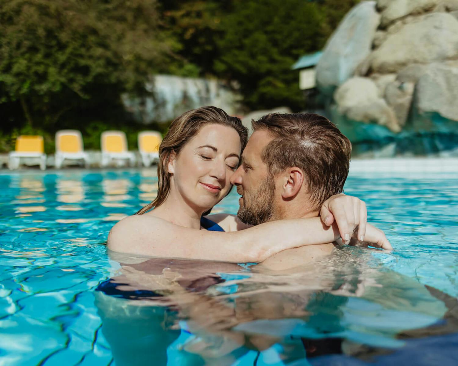 Paar in Therme Paar in Therme